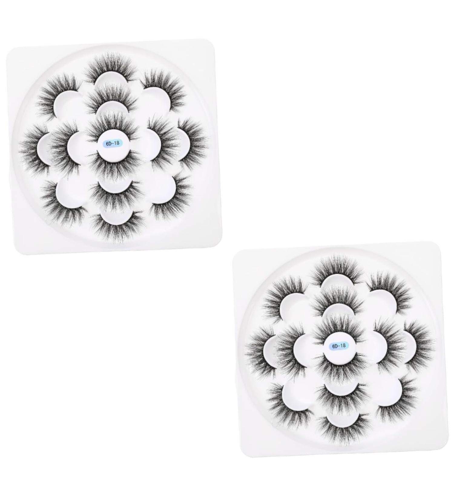 minkissy 2 Boxes 6d False Eyelashes Makeup Accessory False Eyelash Beauty Woman Beauty Eyelashes Fake Lashes Girl Makeup False Eyelash Lash Extension Accessories Wispy Lashes Chemical Fiber - Buy Online on GoSupps.com