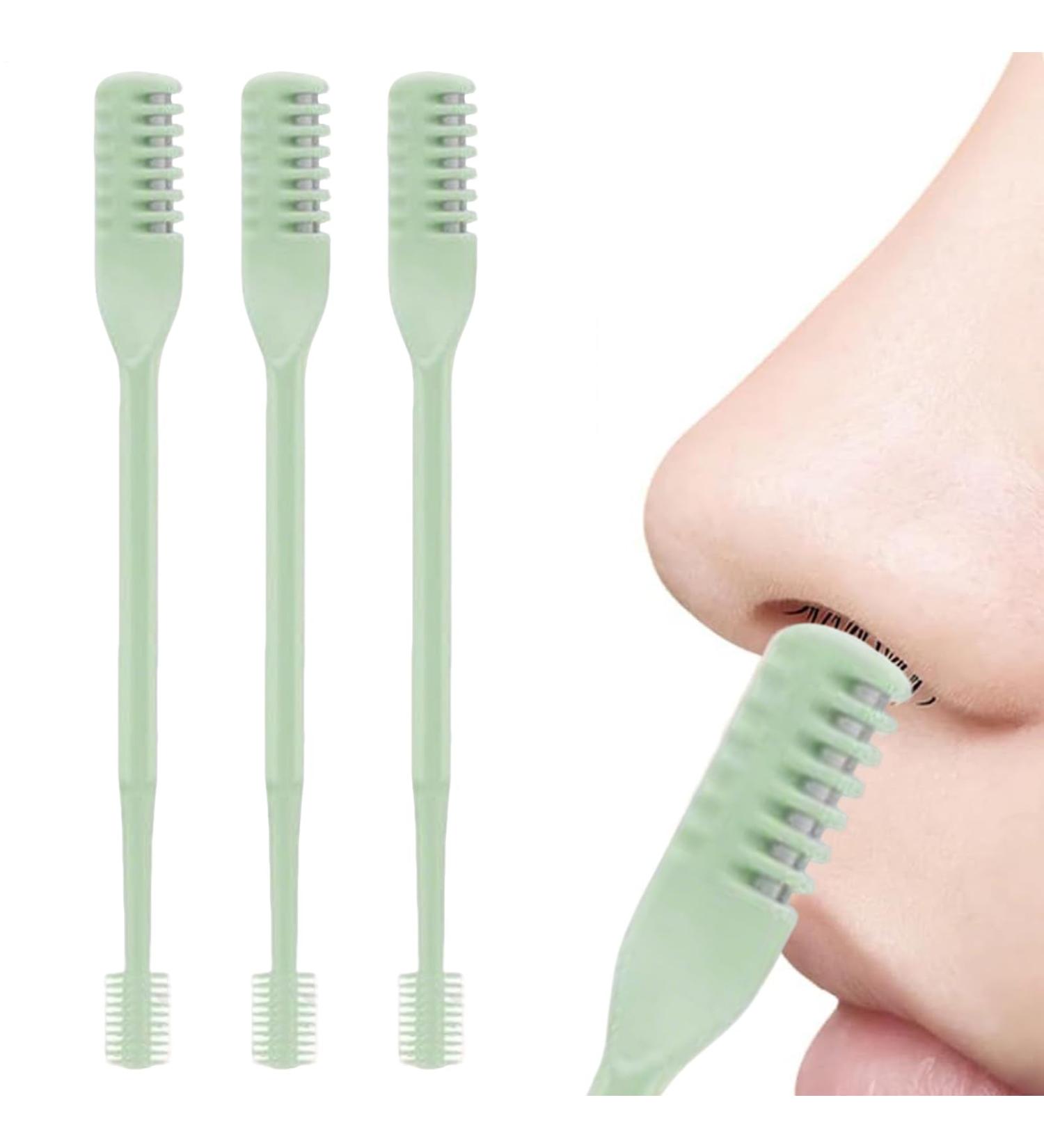 ccuzs Nose Hair Trimmer for Women Double Head Nose Hair Trimmer Kit with 1 360 Degree Rotatable Shaver for Cutting and Cleaning Green - Buy Online on GoSupps.com