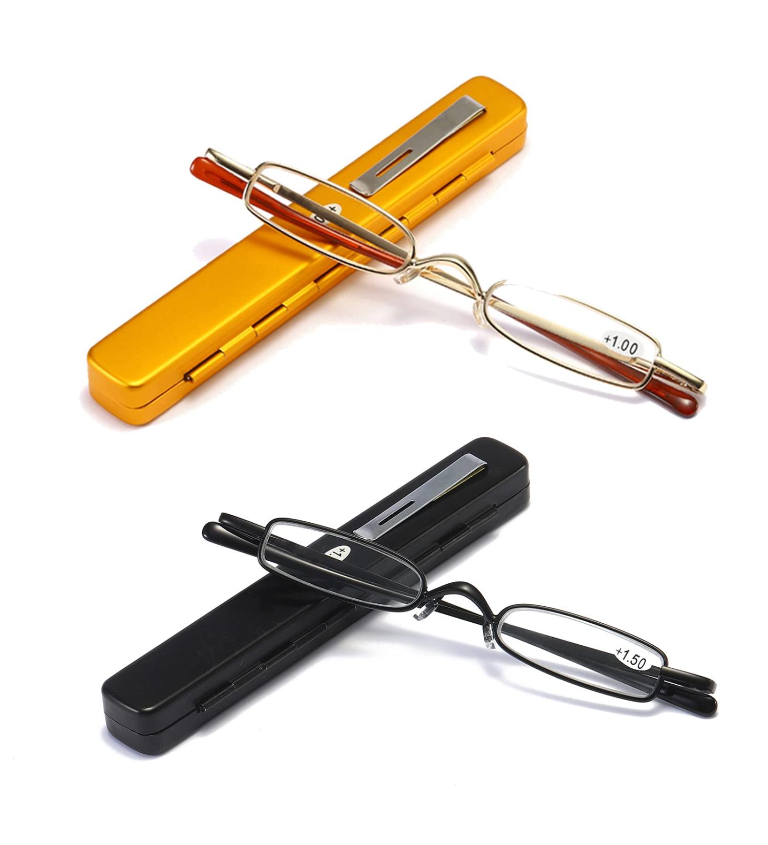 KoKoBin Small Reading Glasses Gold+Black 1.5x - Stylish and Practical Eyewear - Buy Online on GoSupps.com