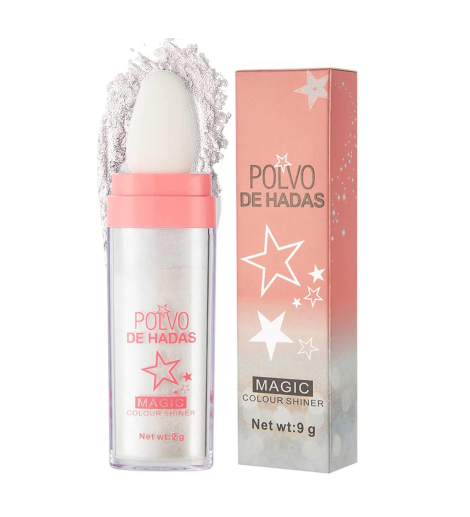 Body Glitter Highlighter Stick - High Gloss Shine for Hair, Face, Eyes - White Sparkle Powder - Buy Online on GoSupps.com