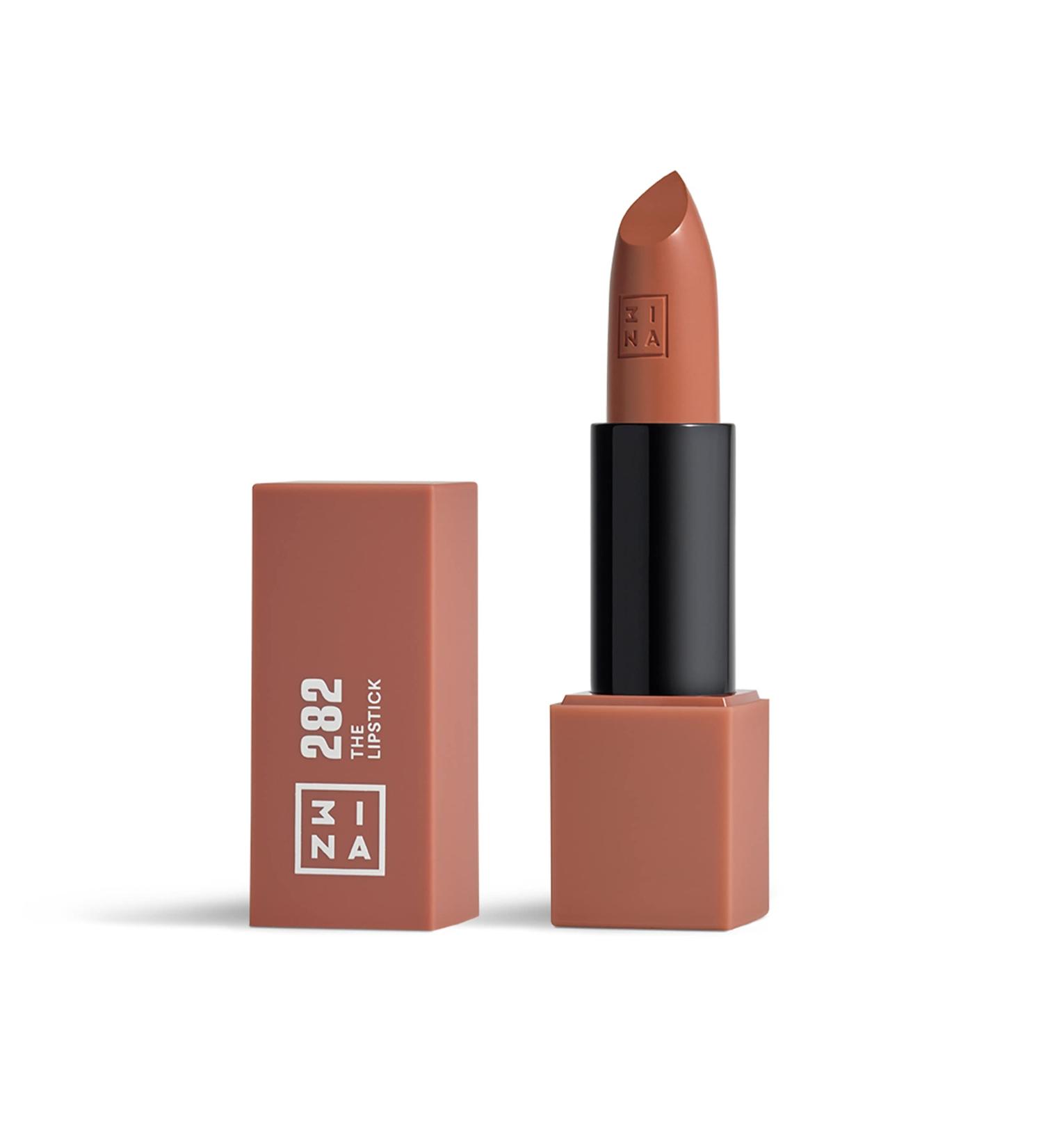 3INA Makeup Lipstick 282 - Light Brown | Matte Finish | Vegan & Cruelty-Free - Buy Online on GoSupps.com