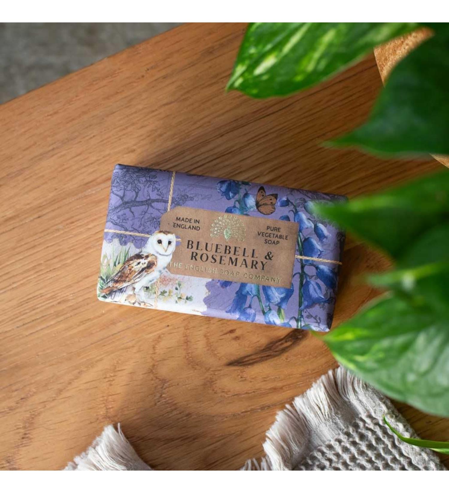 The English Soap Company The English Soap Company Bluebell & Rosemary Soap 190g