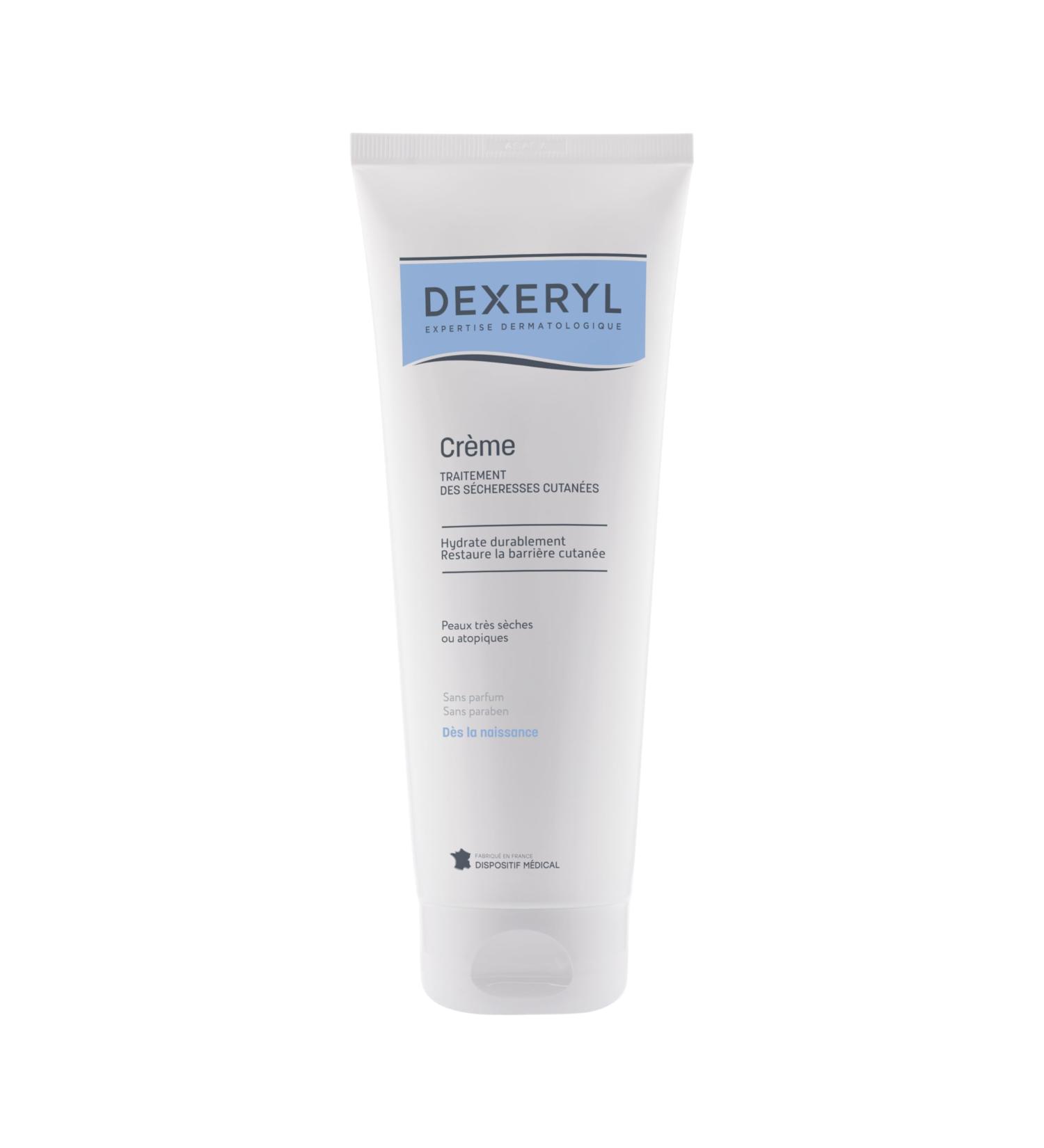 DEXERYL - Cr me molliente Corps - Dispositif M dical - Hydrate & Restaure la Barri re Cutan e d s la naissance - Peaux Tr s S ches ou Atopiques - Sans Parfum Sans Paraben - Ecz ma Psoriasis - 250 g