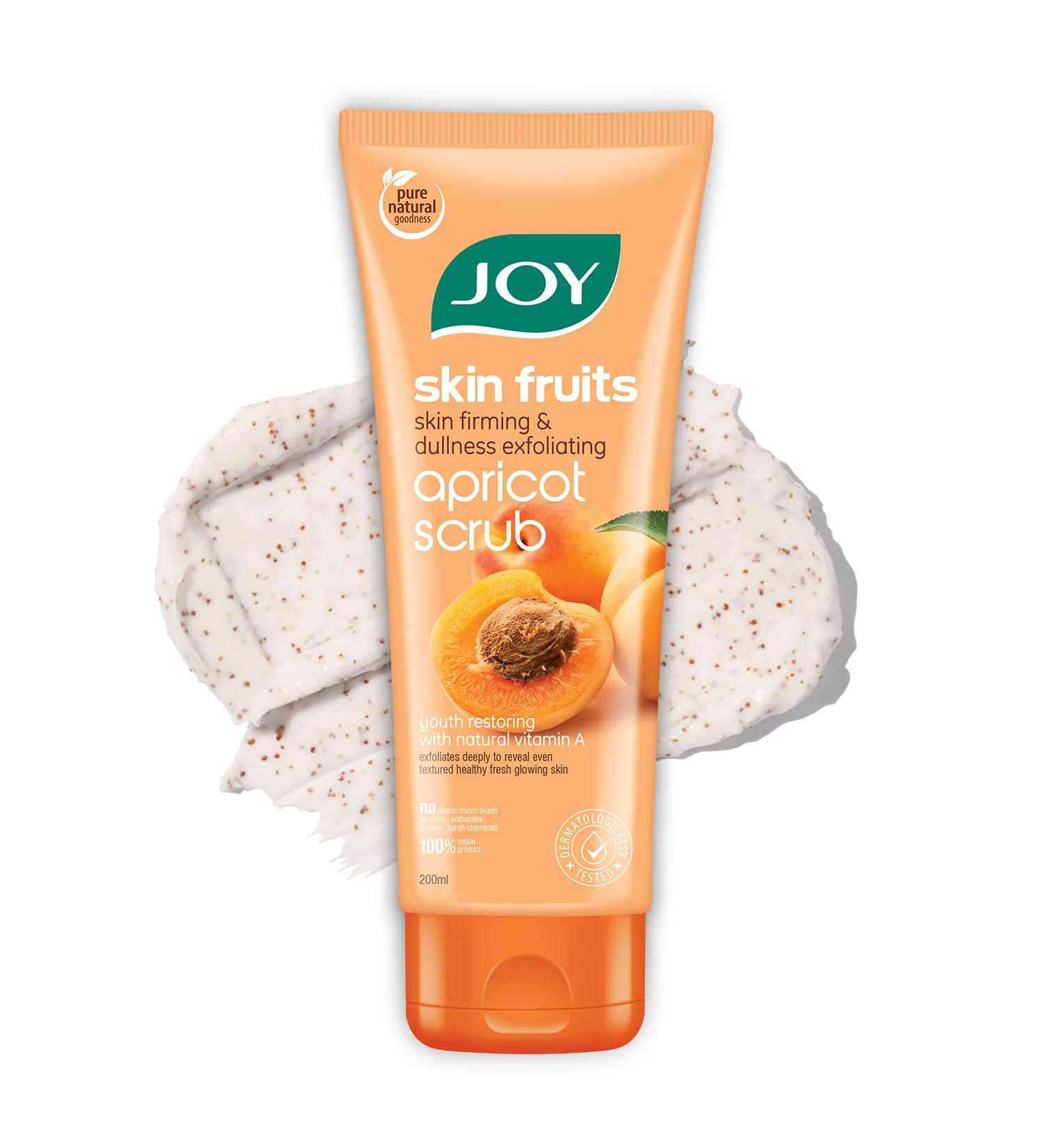 Buy Joy Skin Fruits Gentle Moisturizing Apricot Scrub 200ml - Nourishing Exfoliating Scrub for All Skin Types | International Shipping Available - Buy Online on GoSupps.com