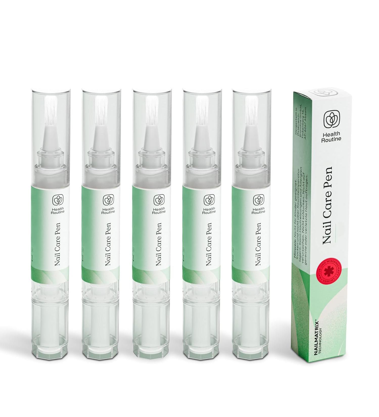 Health Routine Nail Care Pen 5 Pack Stylos soin des ongles et cuticules avec huile de tea tree | Soin cosm tique pour nourrir renforcer et am liorer l apparence des ongles et des pieds ab m s - Buy Online on GoSupps.com