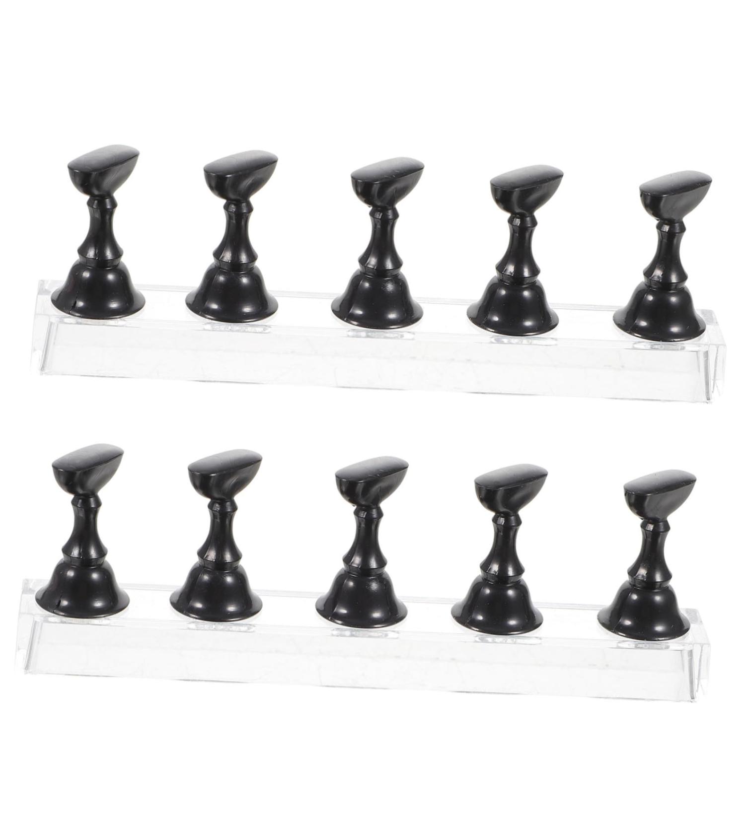2 Sets Nail Checkerboard Accessories Magnet Japanese 2.5x1.4x1.4cm Black - Buy Online on GoSupps.com