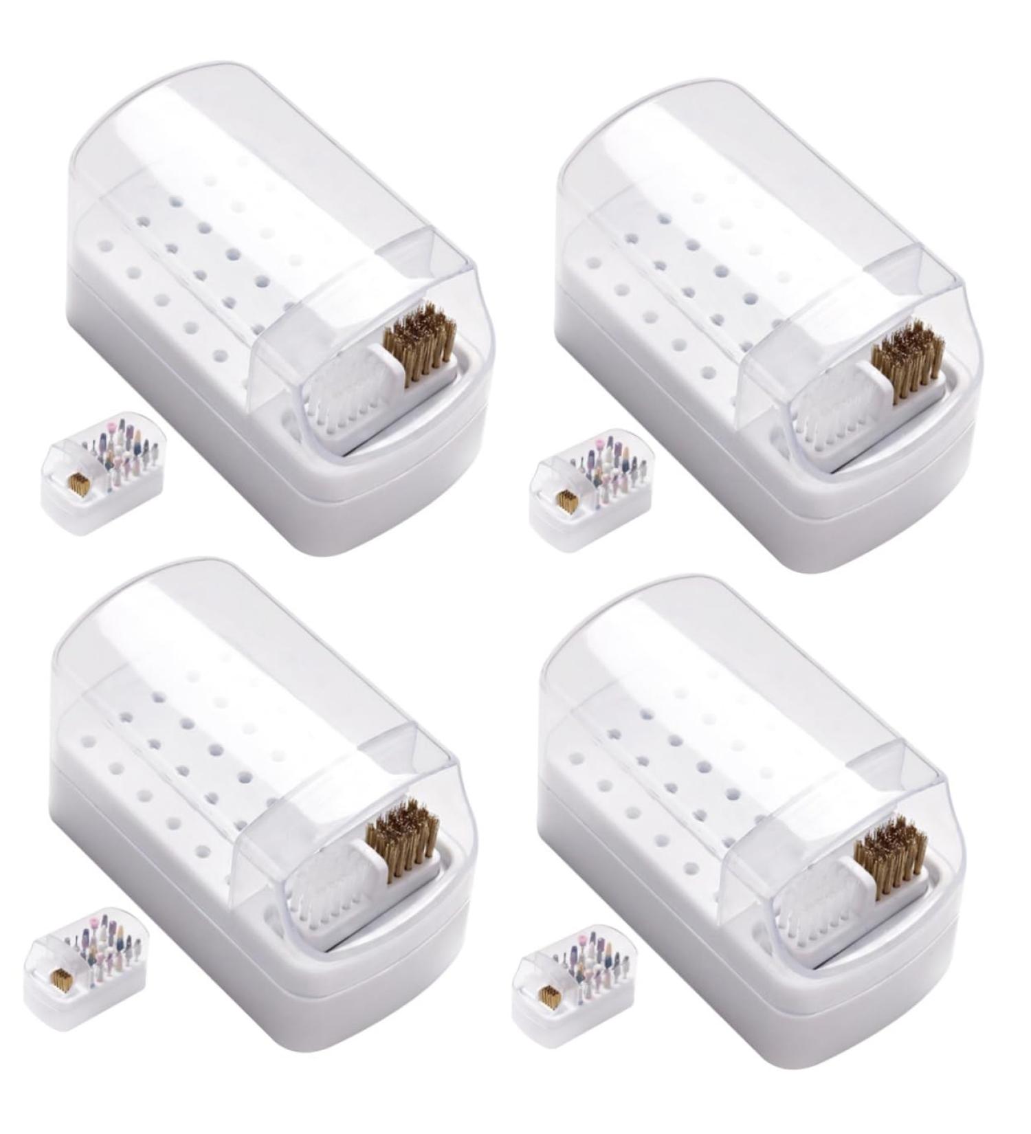 minkissy Drill Grinding head cleaning box 5 in nail drill bit drill bits for nails nail drill bits organizer clear container nail drill bits display rack Supplies Rack plastic 2 in Nails - Buy Online on GoSupps.com