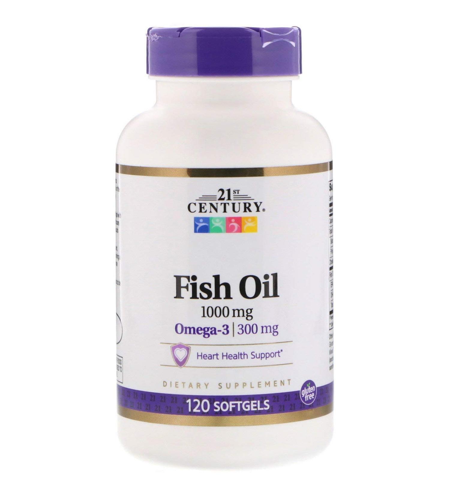21st Century Fish Oil 1000 mg 120 Softgels