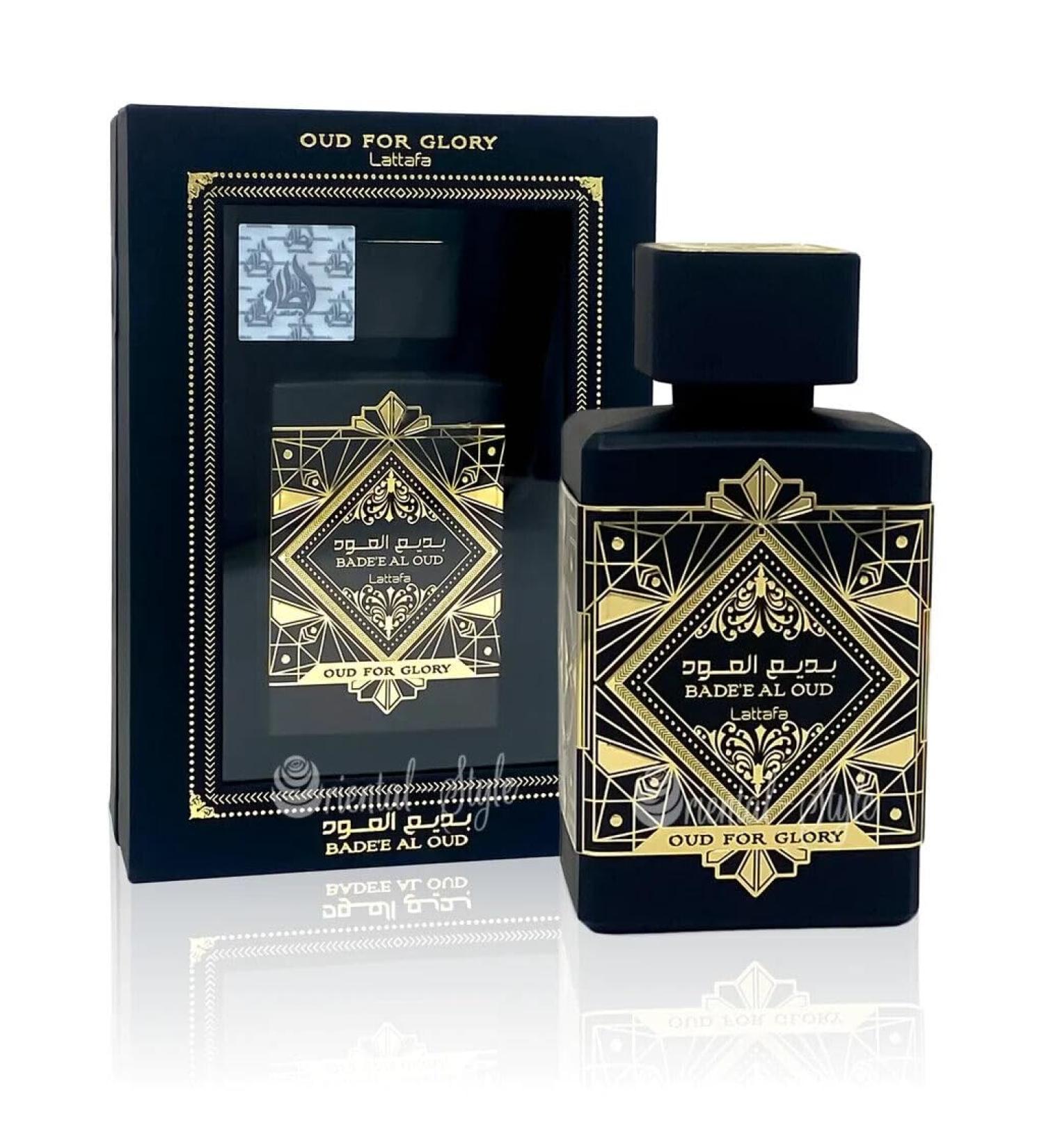 Badee Al Oud For Glory Unisex Long Lasting Imported Arabic Tone Fragrance Eau De Perfume 100 ML.Warm Spicy Oud Fresh Spicy Patchouli Metallic Woody Musky Earthy Lavender Leather Glory 3.4 Fl Oz (Pack of 1) - Buy Online on GoSupps.com