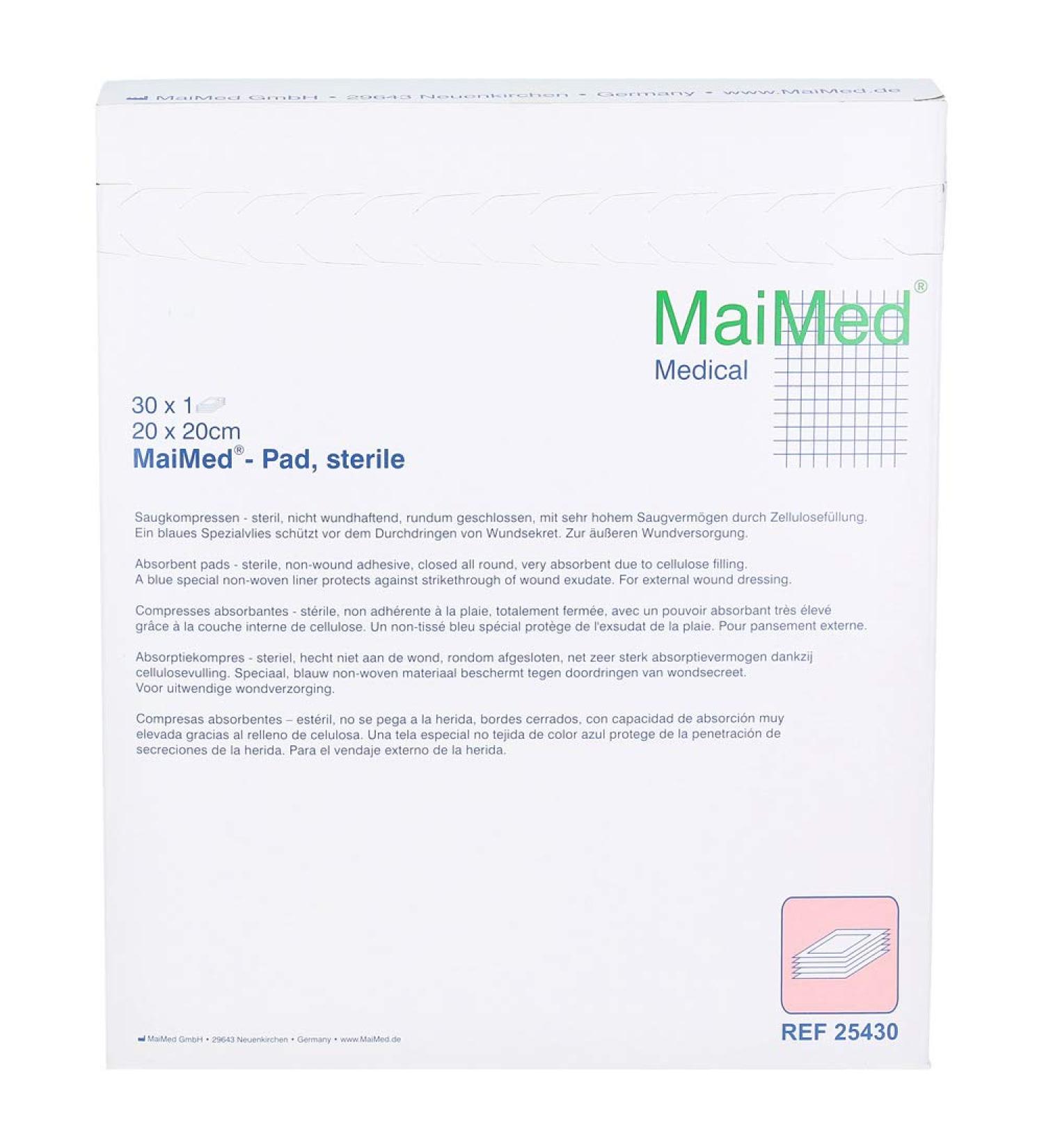 Suction compresses 20x20 cm sterile 30x1 st