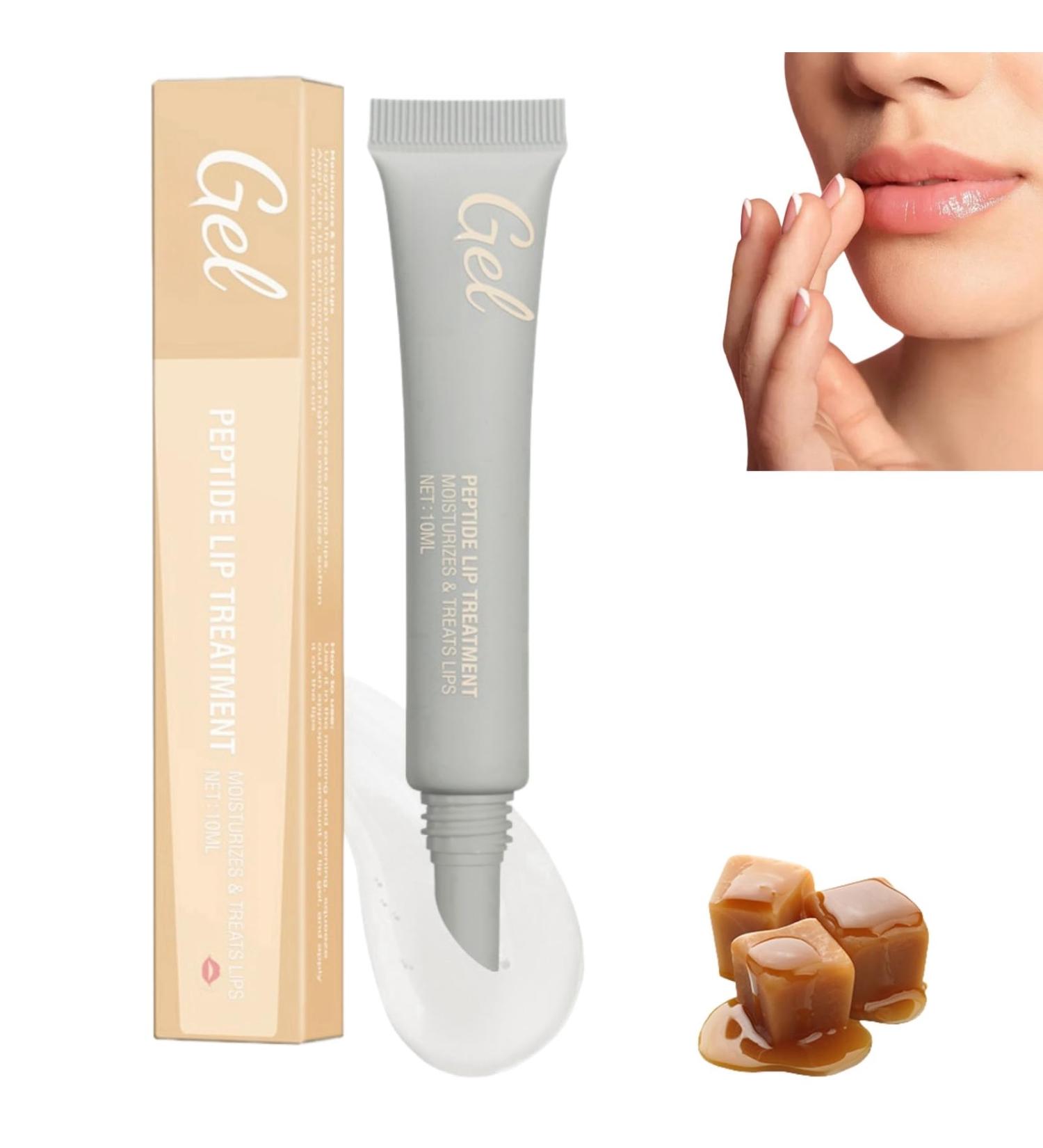 Hydrating Lip Balm Lip Gel with Peptide Moisturizing Long Lasting Lip Balm Stick Lip Repair Treatment for Dry Lips & Chapped Lips Dry Lips Balm Lip Cream for Dry Lips Chapped Lips Treatment Caramel - Buy Online on GoSupps.com