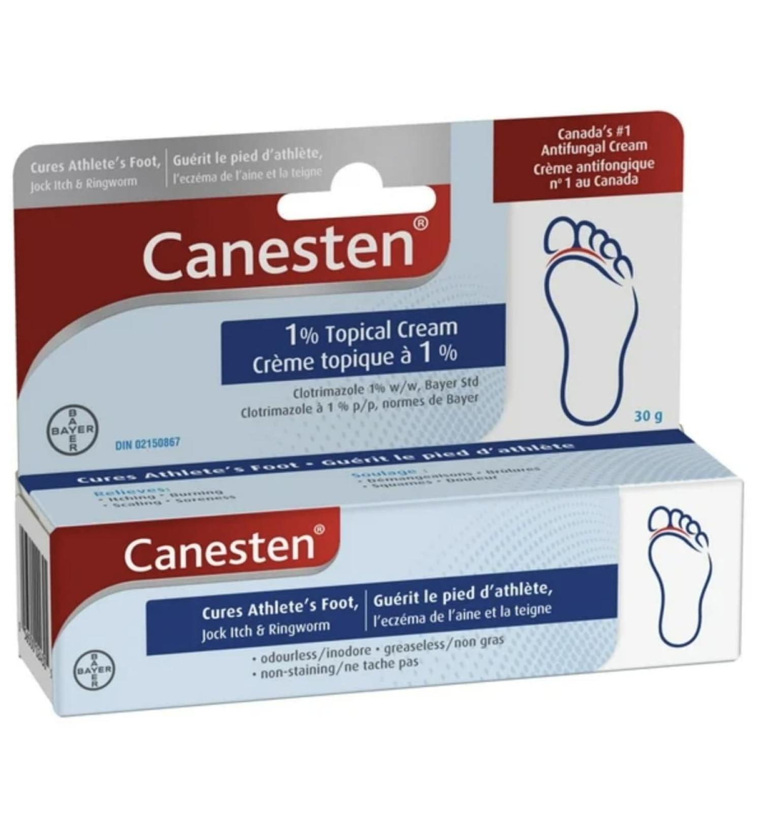 Best Antifungal Cream - 1% Topical Treatment for Athletes Foot - Relieves Itching & Burning - 30g - Buy Online on GoSupps.com