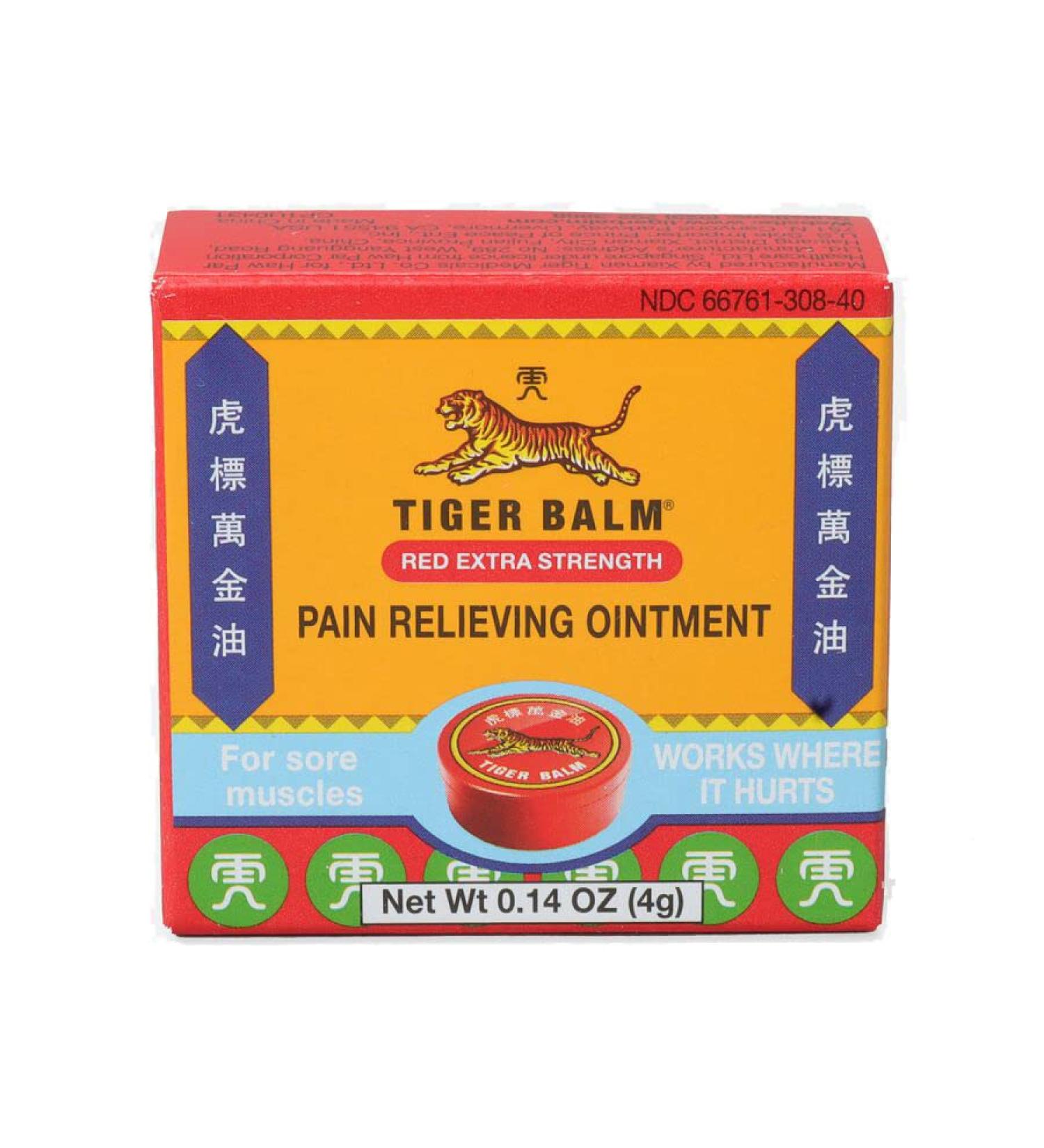 Tiger Balm Red Pocket Size Tin Extra Strength Tiger Balm 4 g Balm