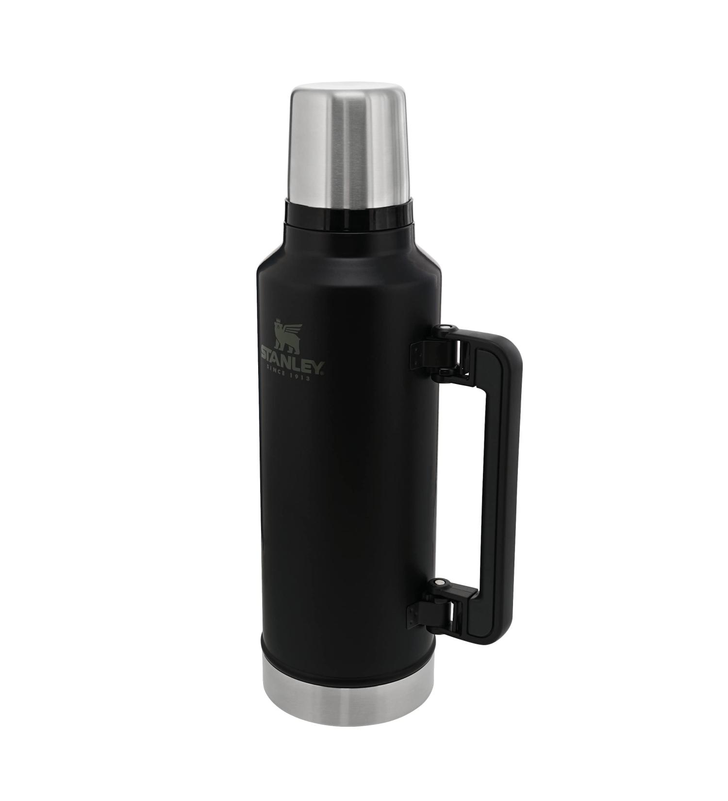 Stanley Classic 1.9L Thermos Bottle - 45 Hours Hot or Cold - Stainless Steel BPA-Free Dishwasher Safe Matte Black - Buy Online on GoSupps.com