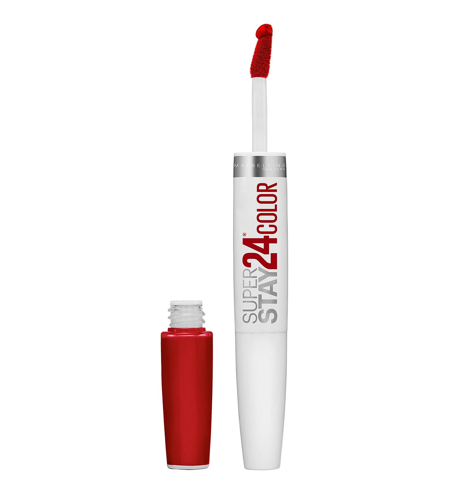 Maybelline Superstay 24hr Lip Color - 035 Keep It Red 0.14 oz Lipstick - Pack of 1 - Long-lasting Lip Color - Buy Online on GoSupps.com