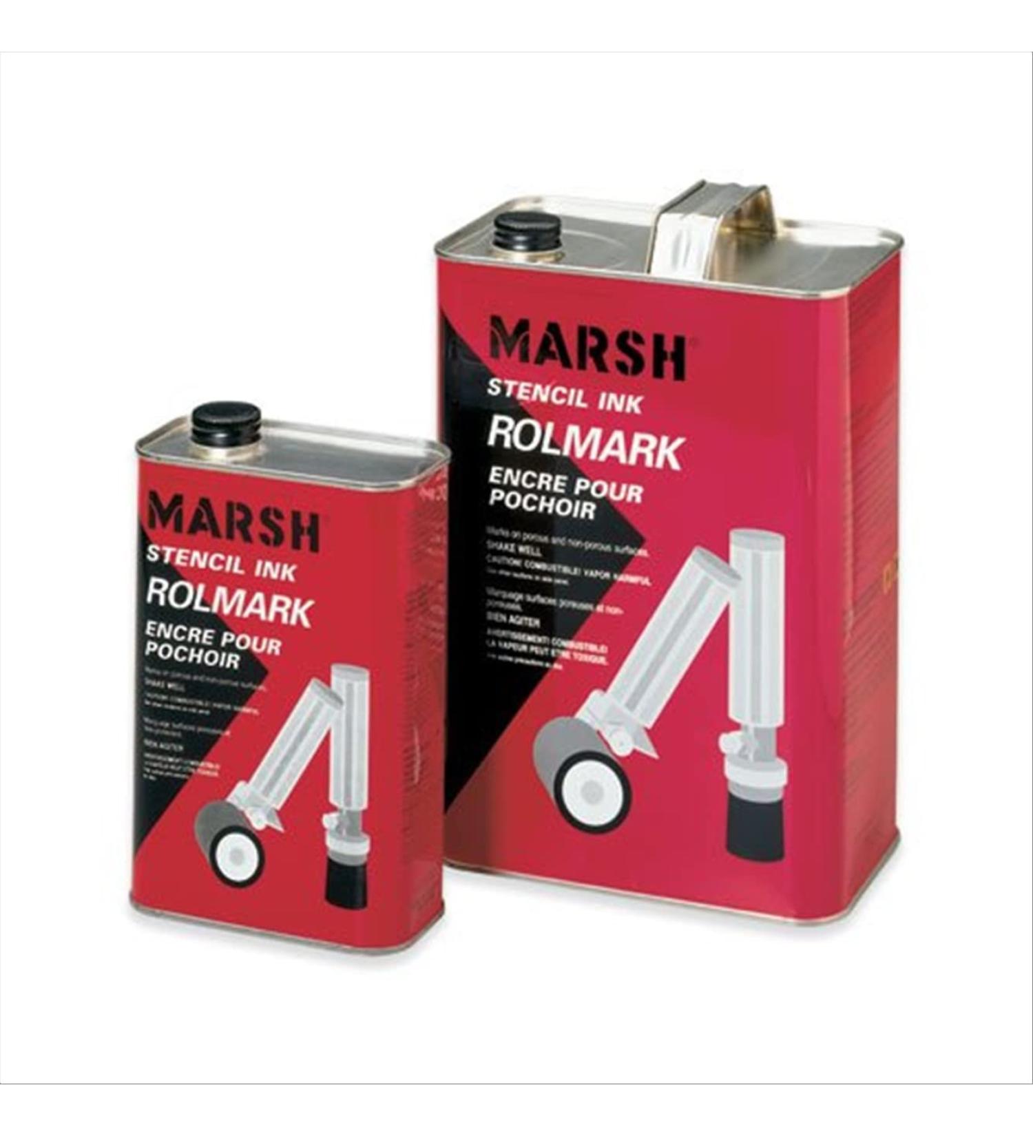Marsh Rolmark Gallon of Black Ink