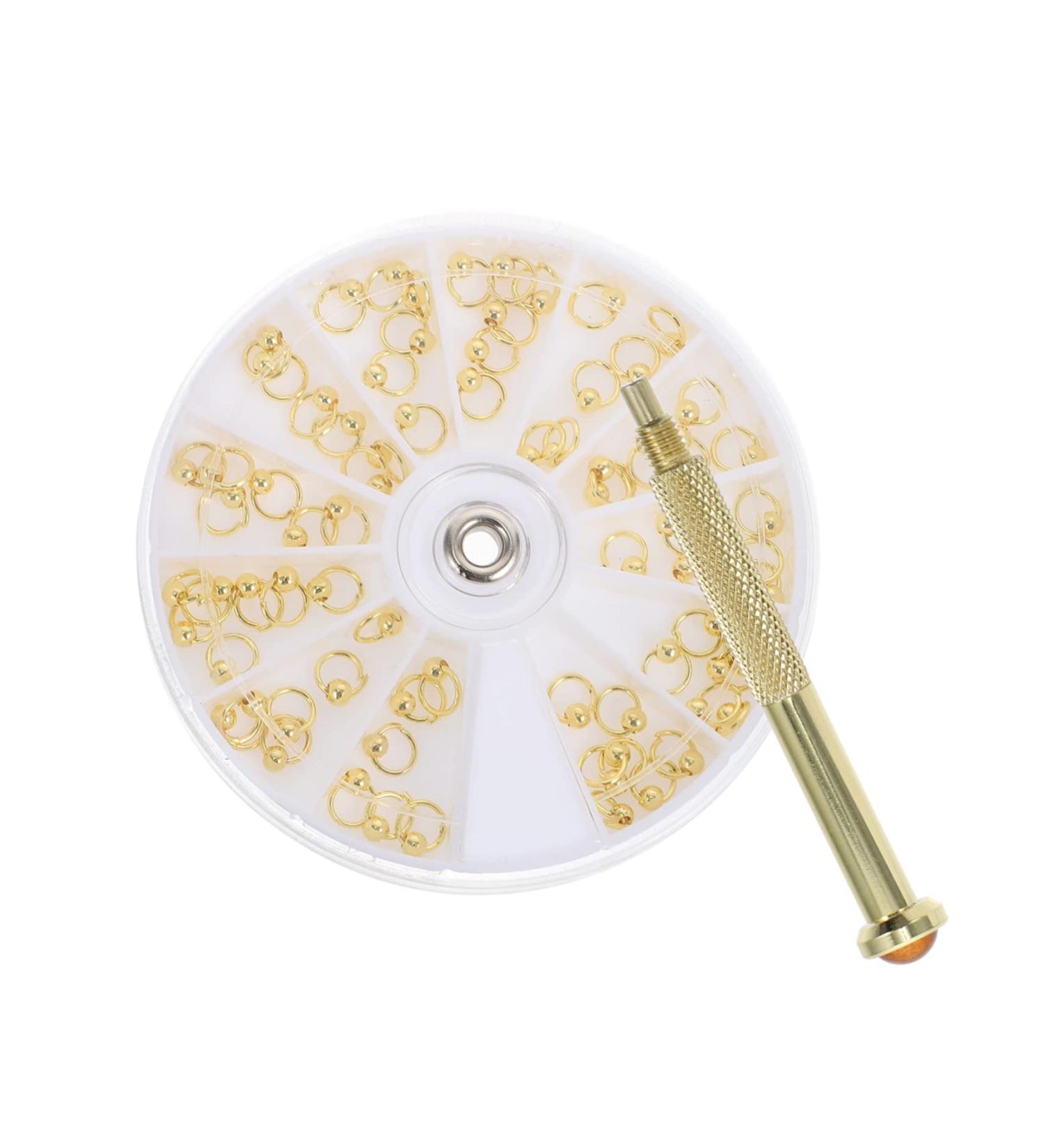 Beatifufu 1 Set Nail Charm Accessories Rhinestone Embellishments Jump Rings Nail Pendants Open Jump Rings Nail Tech Accessories Nail Art Pendant Girls Rings Nail Supplies 3d Alloy - Buy Online on GoSupps.com