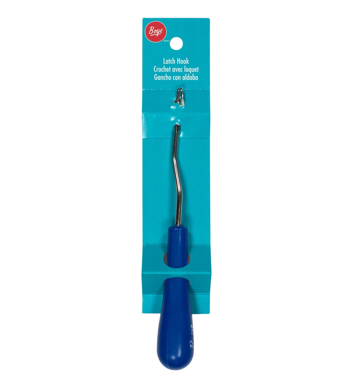 Boye Offset Ergonomic Latch Hook Tool 6.5 Blue - Craft Accessory - Buy Online on GoSupps.com