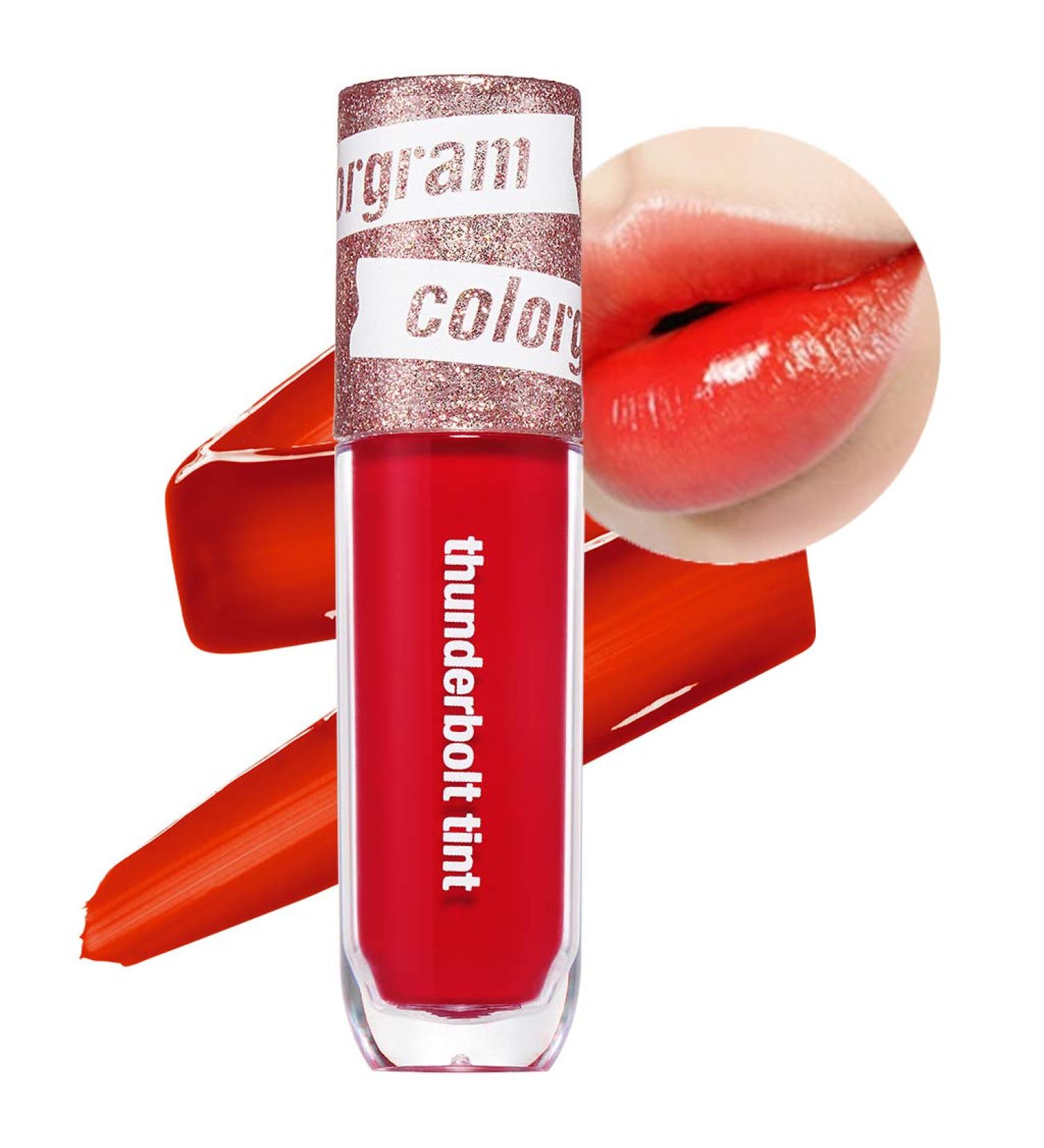COLORGRAM Thunderbolt Tint Lacquer - 03 Light Tok | Long Lasting Moisturizing Lip Stain - Buy Online on GoSupps.com