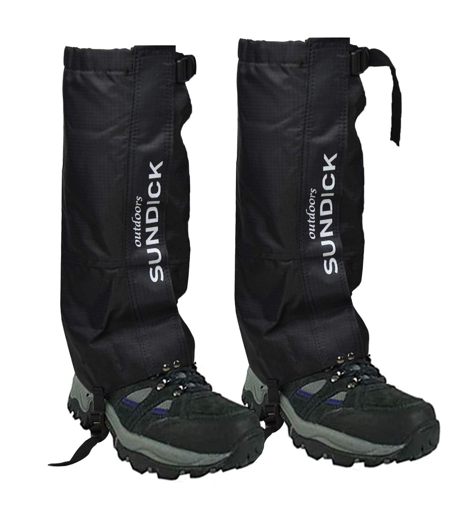 Buy Tentock Waterproof Gaiters for Hiking & Trekking | Breathable Mountaineering Gear for Men & Women - Dark Black - Buy Online on GoSupps.com