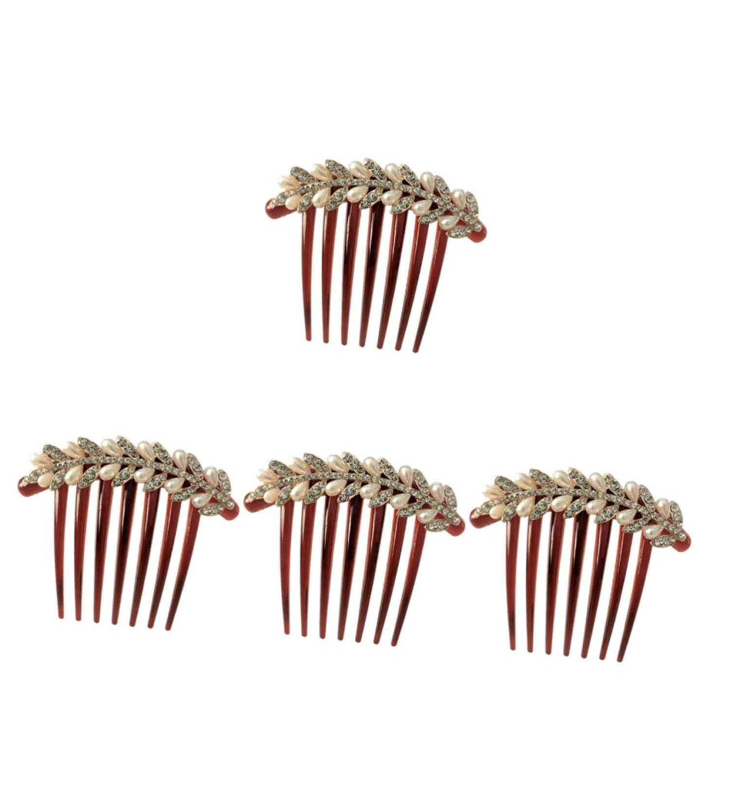 Beaupretty Comb bridal hair jewelry women hair decoration antique hair comb crystal hair pin fairy hear clips hair side comb bun holder clip wedding plastic South Korea bangs Wedding - Buy Online on GoSupps.com