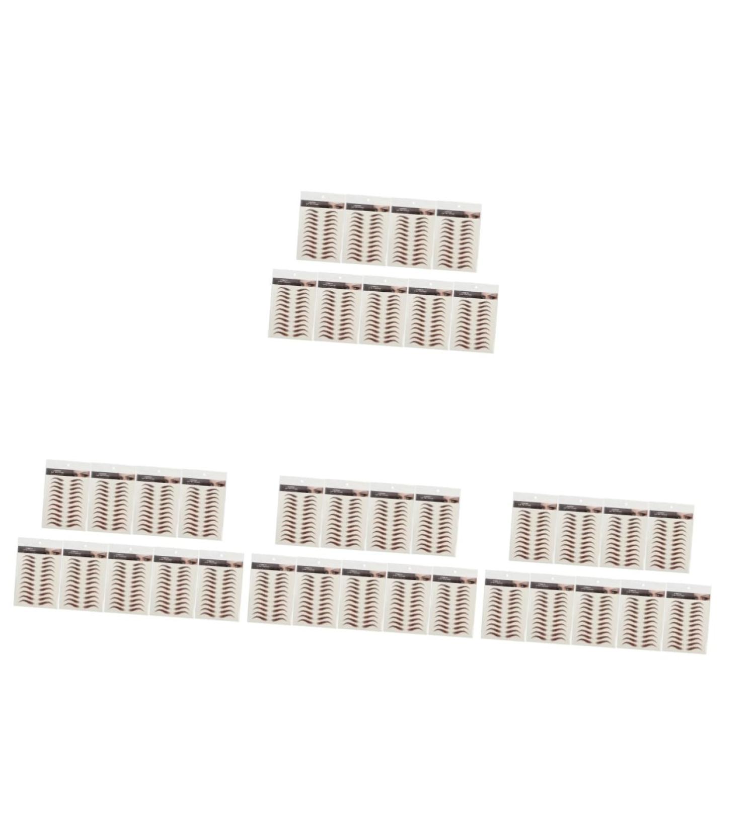 Beavorty 36 Sheets waterproof eyebrow stickers stickers hairlike eyebrows brown gel artificial 4d - Buy Online on GoSupps.com