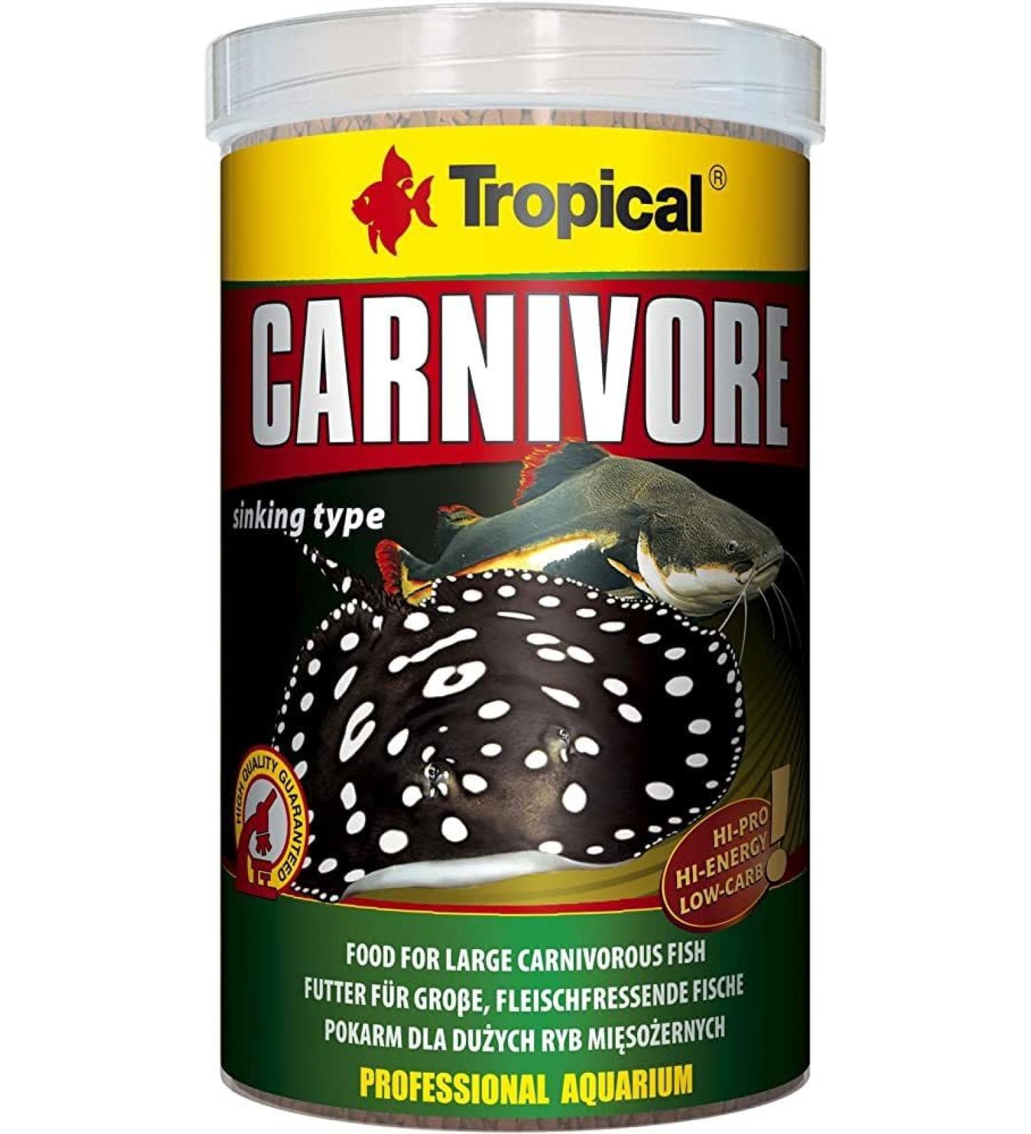 TROPICAL Carnivore Food for Aquariums 1 L