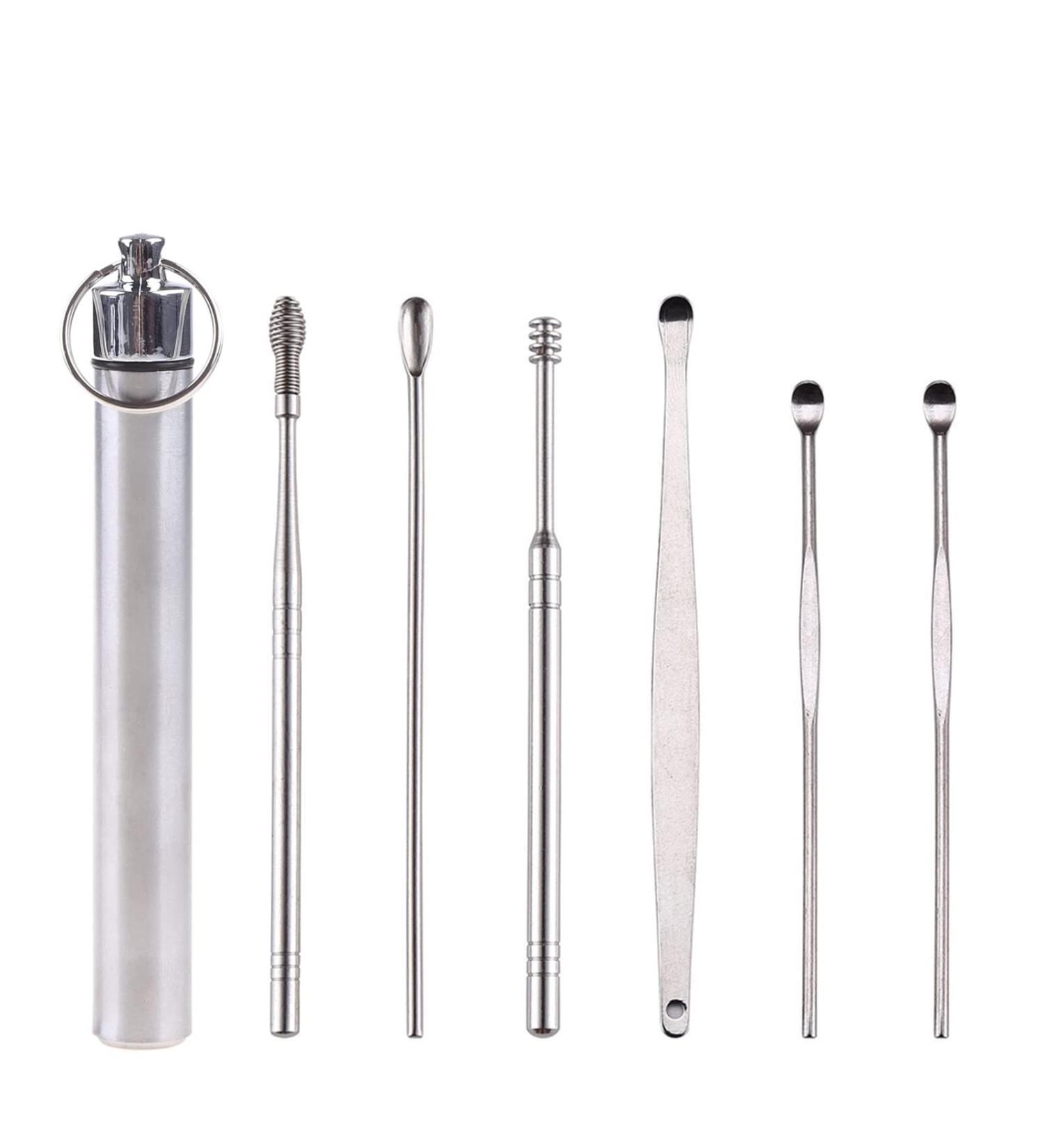 Ankexin 6-in-1 Pocket Ear Spoons Cleaner Tool Kit for Ear Wax Removal - Buy Online on GoSupps.com