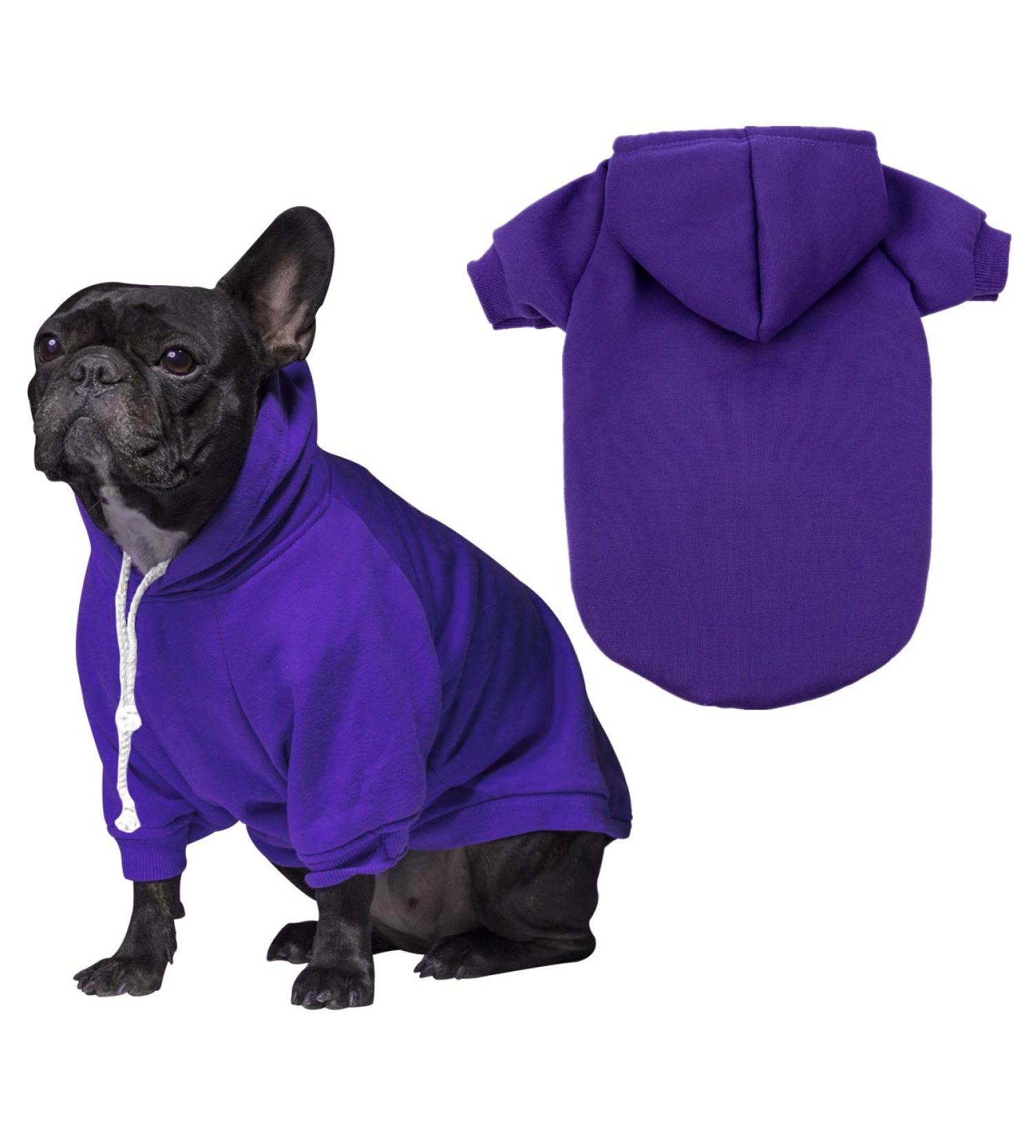 Medium Purple Dog Sweatshirt Pet Hoodie | Doggie Clothes for Medium Dogs - Buy Online on GoSupps.com