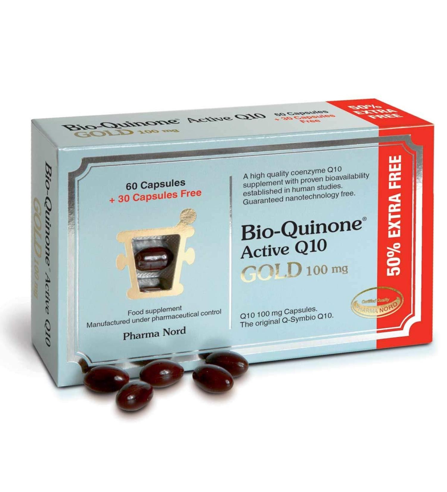 Pharma Nord BioQuinon Aktiv Q10 GOLD 60+30 capsules vrij