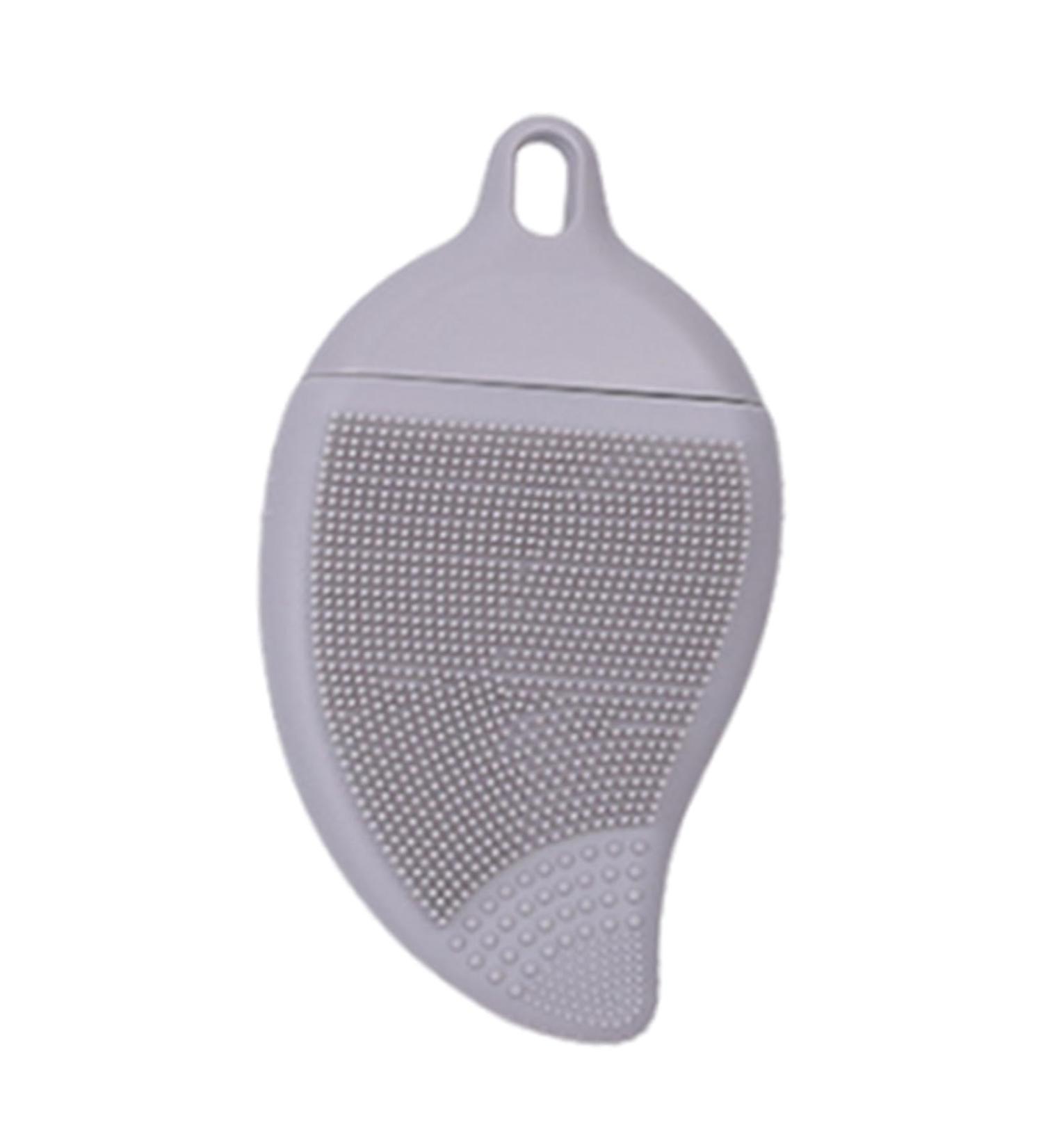 Shitafe Face Scrubber - Double Side Silicone Face Scrub Brush - Manual Hair Scrub for Women and Men Skin Care Face Brushes for Sensitive Dry Skin Light Gray - Buy Online on GoSupps.com