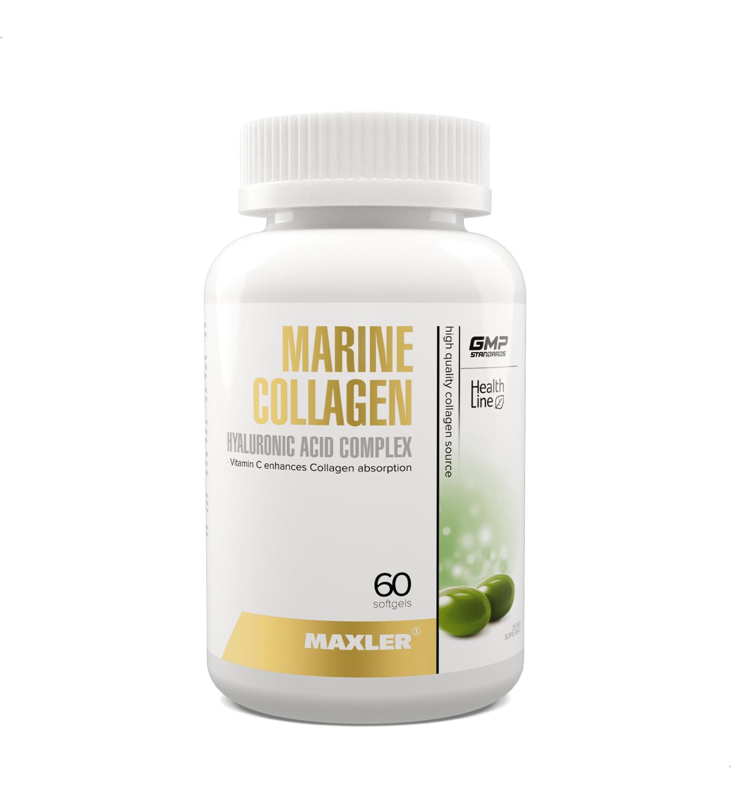 Marine Collagen + Hyaluronic Acid (60 softgels) Unflavored - Buy Online on GoSupps.com