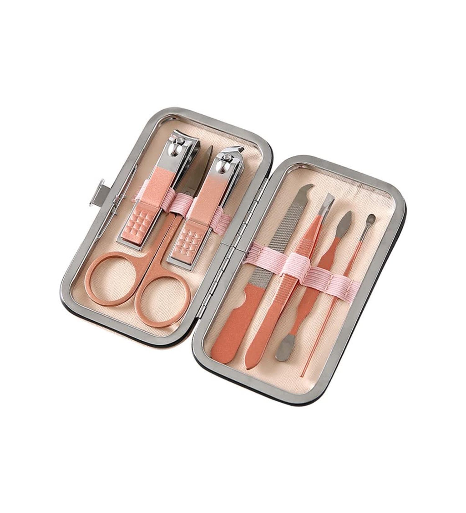 Nail Clipper Set 7-Piece Nail Clippers Set Portable Nail Set Personal Care Pedicure Set Stainless Steel Beauty Set (Rose Gold/Black) Nail Clipper Kit (Color : B-7 Piece Set) - Buy Online on GoSupps.com