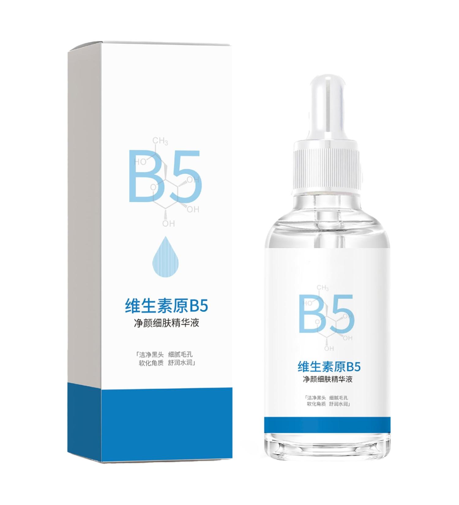 1Pc 30ML Provitamin B5 Facial Serum Lightweight Non Greasy Essence Hydration Treatment for Dry Skin Moisture Repair Daily Skincare Essential White One Size One Size White - Buy Online on GoSupps.com