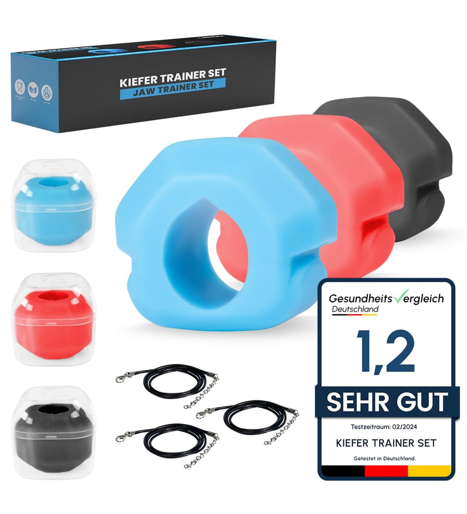 Define the Pine Trainer Set 2.0 Jawliner - Original Jawline Trainer & Toner for Reduced Double Chin | Facial Trainer - Buy Online on GoSupps.com