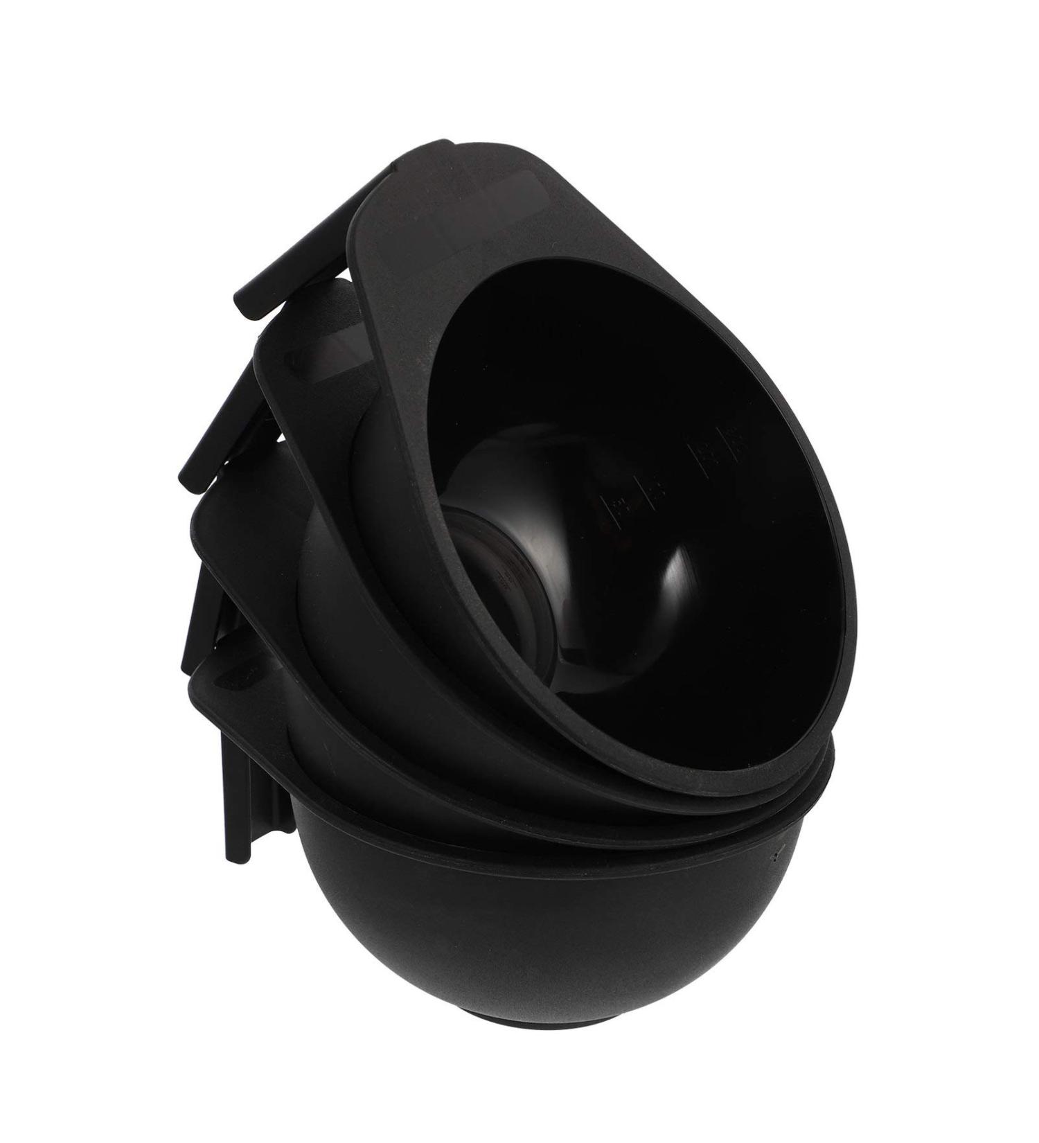 Lurrose 4pcs Hair Dye Bowls - Plastic Color Mixing Tools with Handle for DIY Treatments | Salon & Barbershop Essentials - Buy Online on GoSupps.com