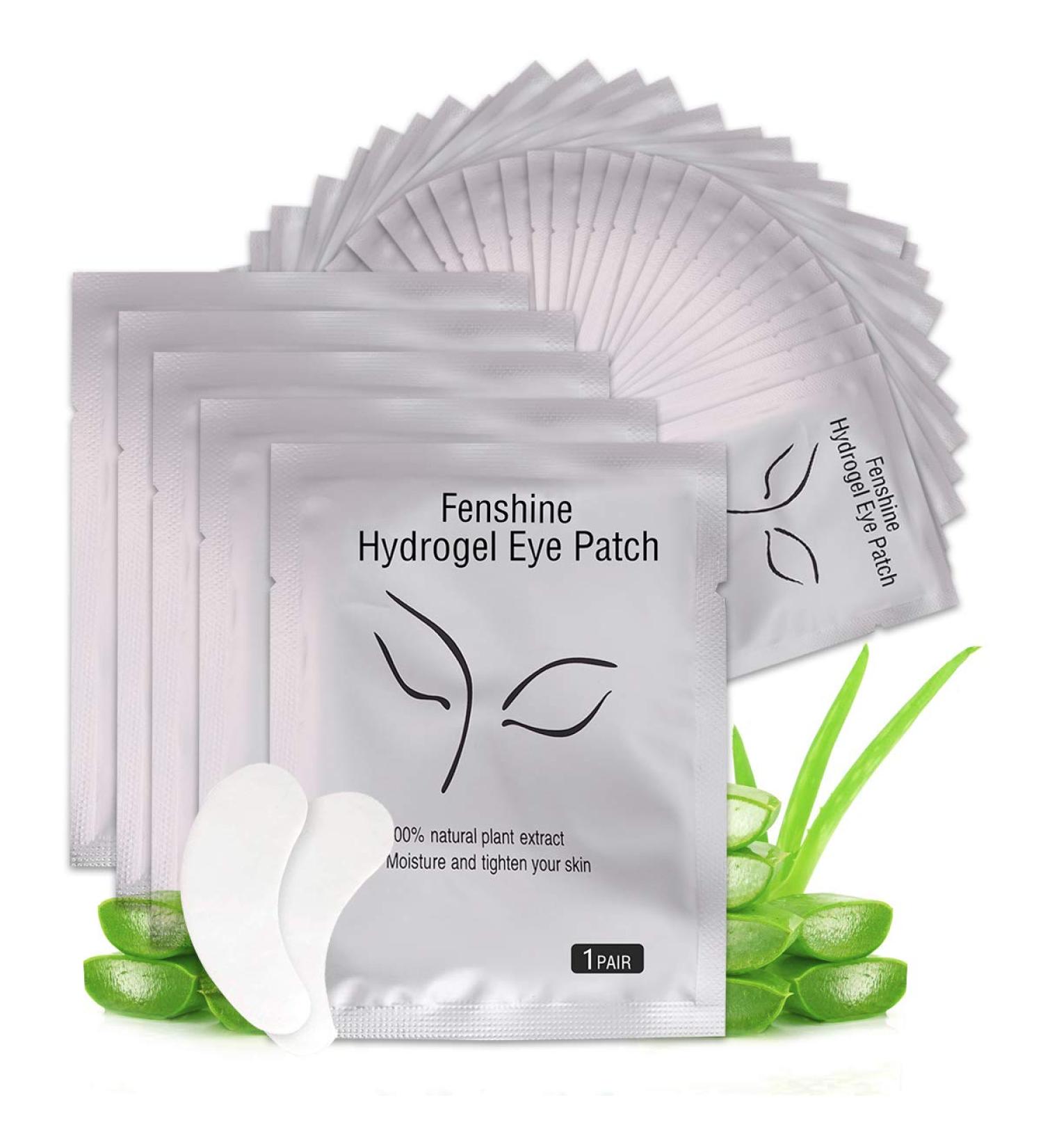 Fenshine Hydrogel Eye Pads - 50 Pairs Lint-Free Under Eye Pads for Professional Eyelash Extensions - Buy Online on GoSupps.com