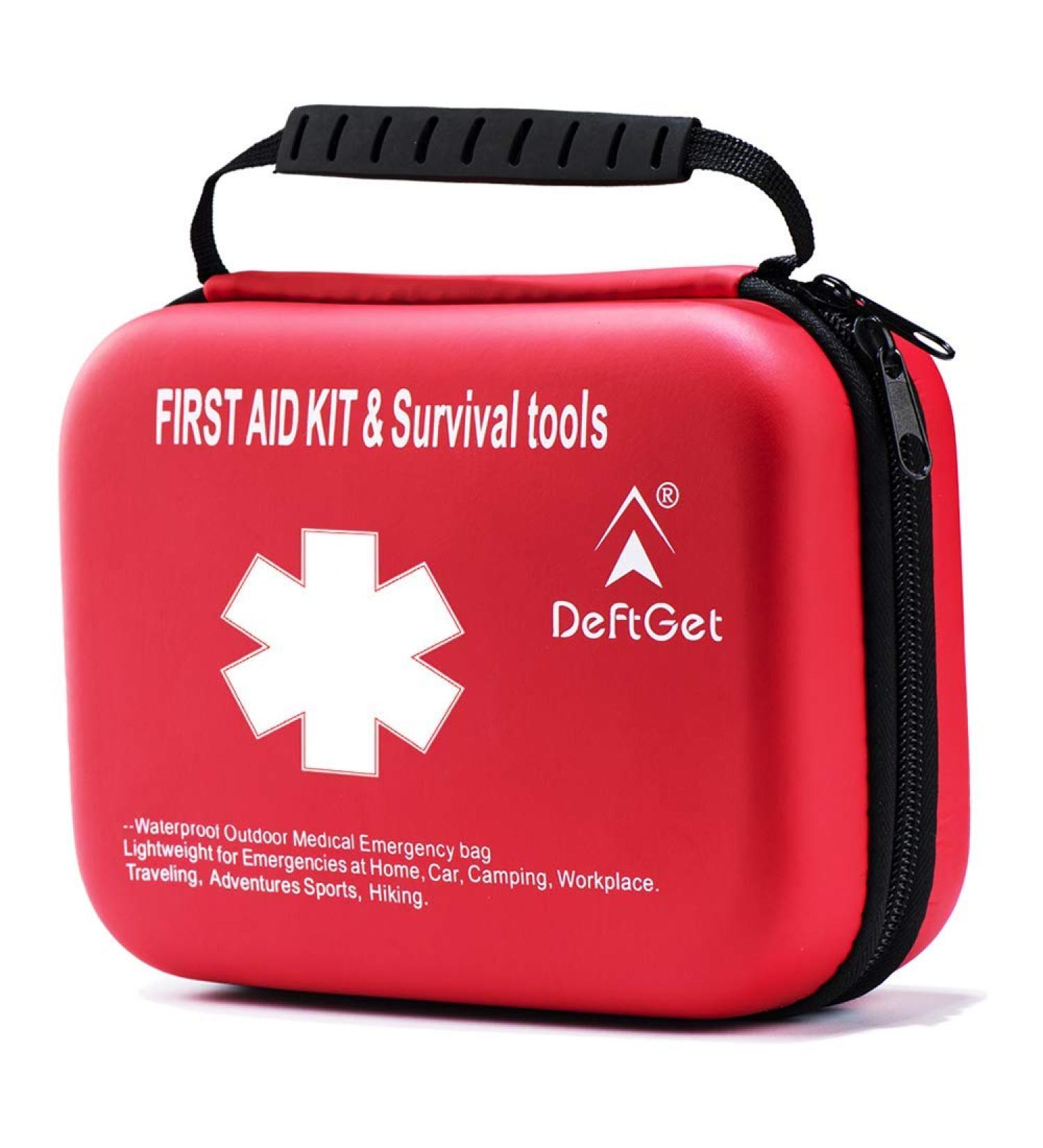 Deftget Mini Survival First Aid Kit - Emergency Medicine Bag for Home, Car, Camping & Travel - Buy Online on GoSupps.com