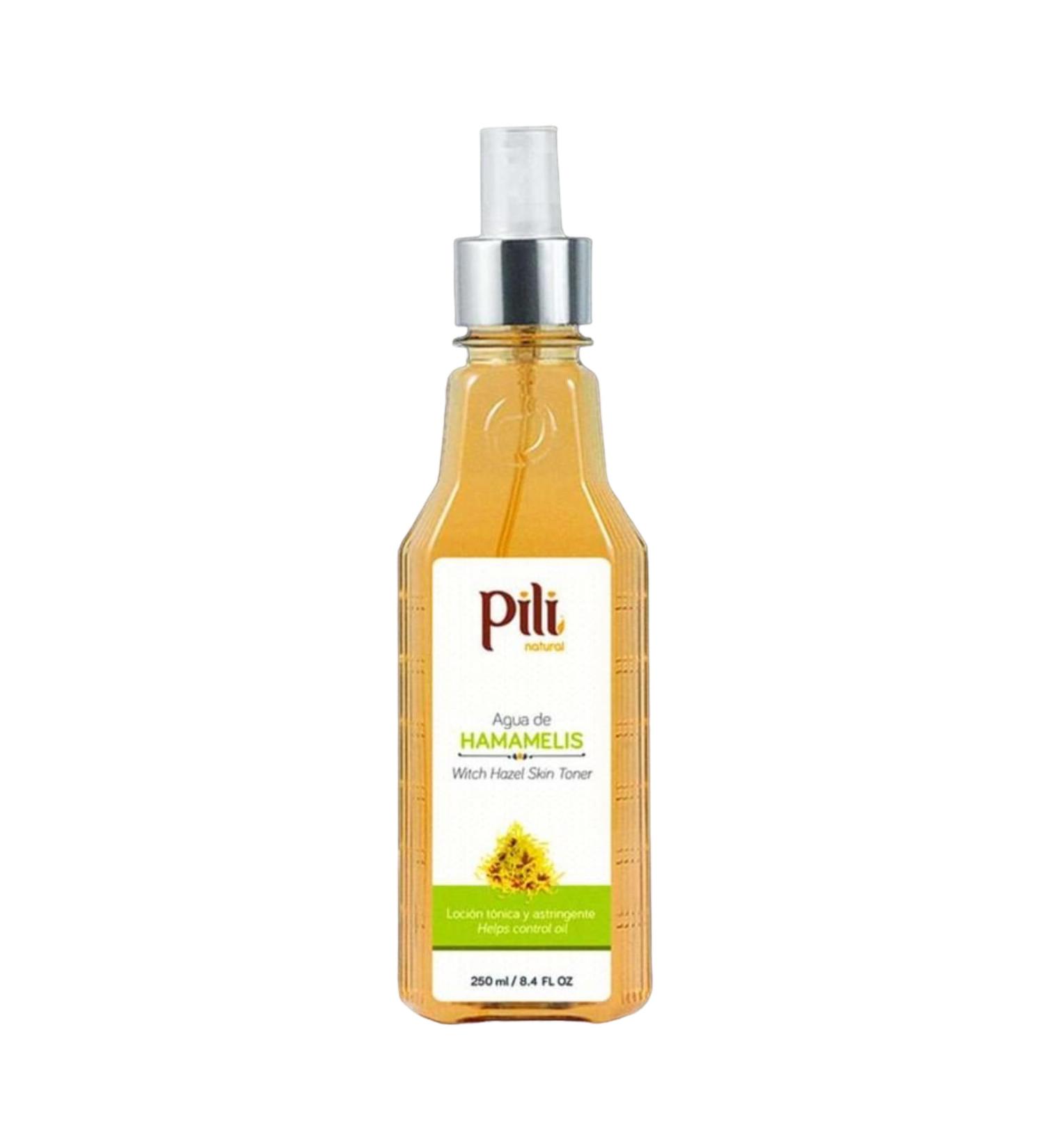 PILI Witch Hazel Facial Toner - Control Oil & Shine Natural Astringent for Acne-Prone Skin 8.4 oz - Buy Online on GoSupps.com