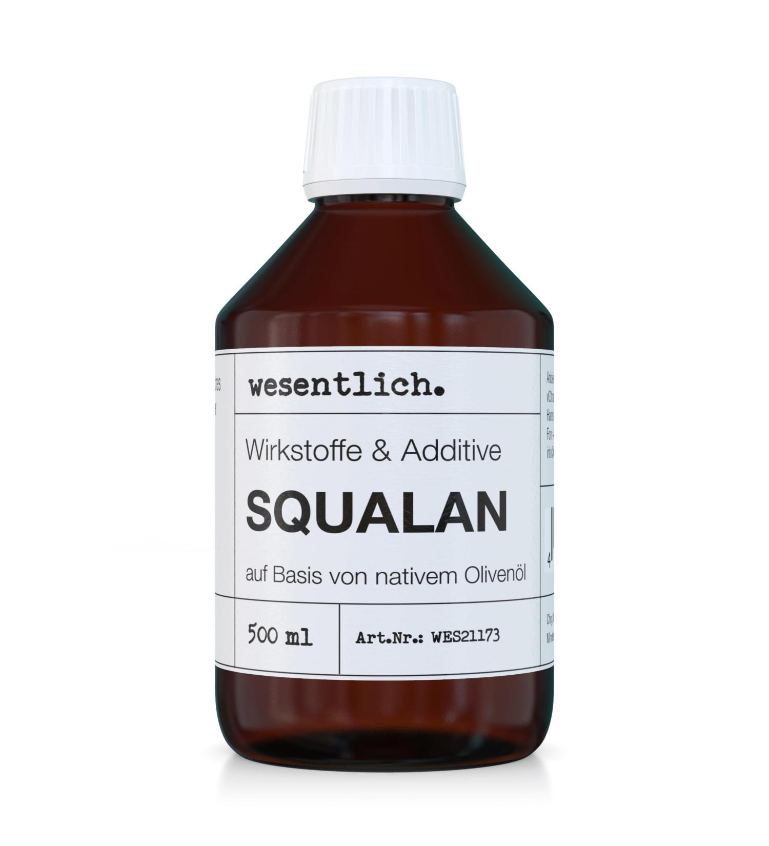  wesentlich. Squalan (500 ml) Caring oil based on virgin olive oil from wesentlich. - Buy Online on GoSupps.com