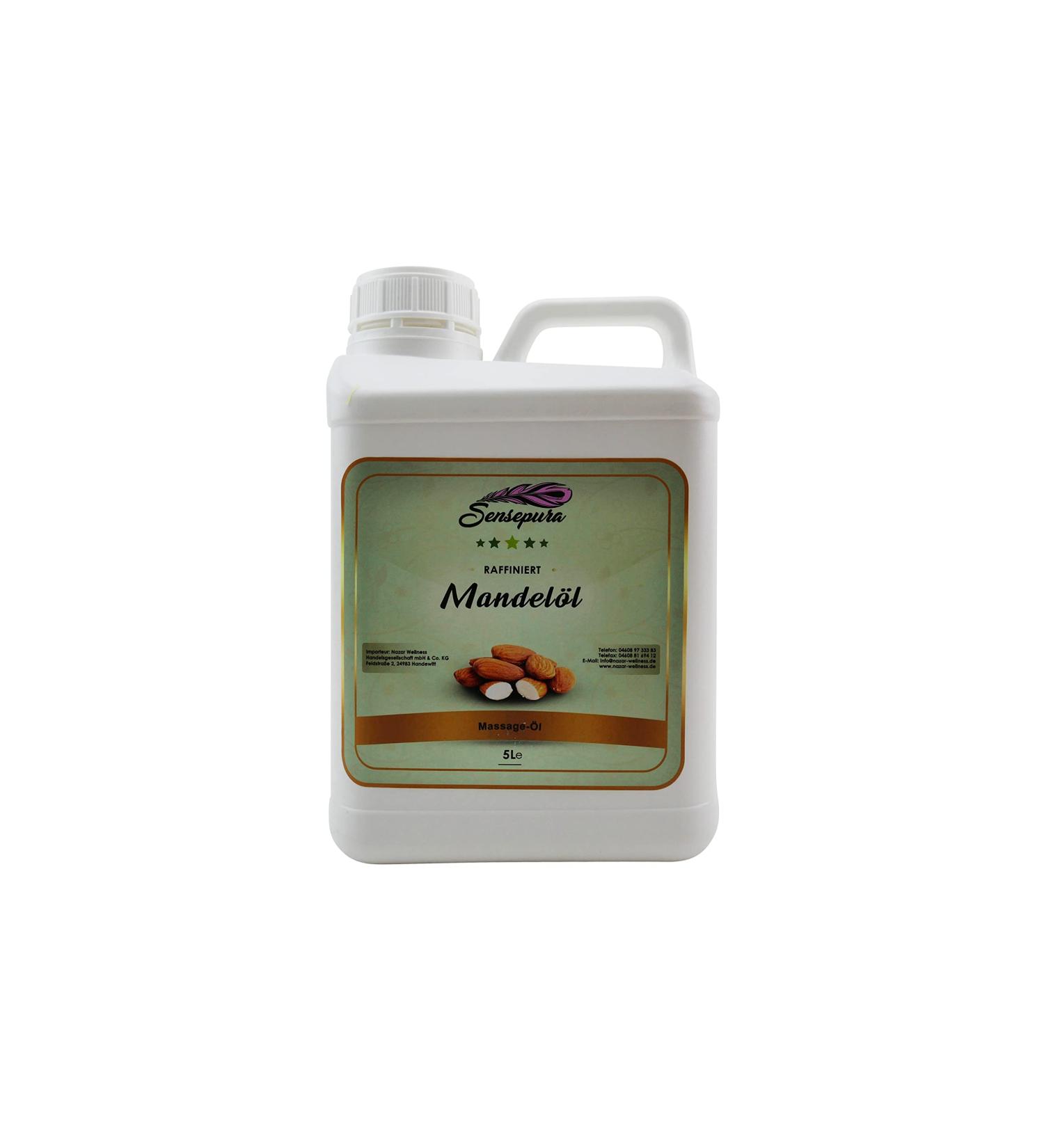 Almond oil refined 5 liters in a canister for massages body oil massage product for all skin types base oil