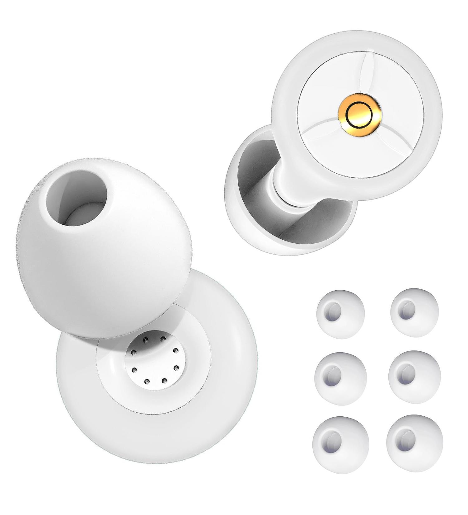 High Fidelity Ear Plugs for Noise Reduction - Reusable Silicone for Sleeping Concerts & Work | 6 Sizes with Case - 30dB Hearing Protection - Buy Online on GoSupps.com