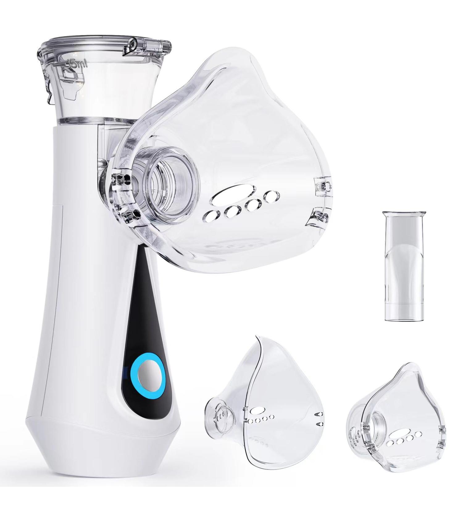 Buy GVOIS JM06802 Portable Inhalator | Quiet Nebulizer for Adults & Kids | USB Rechargeable | Efficient Atomization & Long Runtime - Buy Online on GoSupps.com
