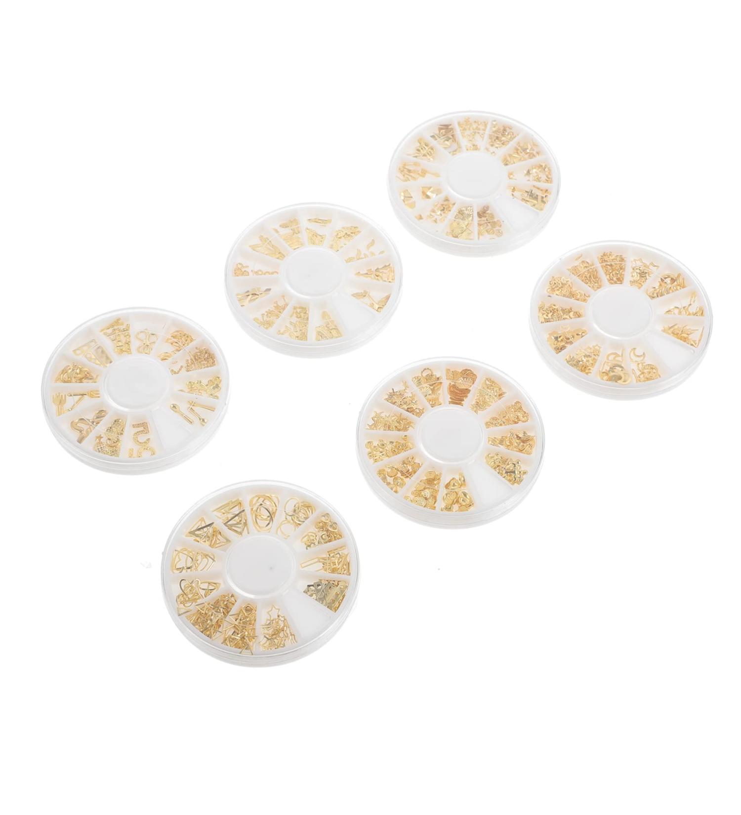 minkissy 6 Boxes Nail Art Accessories Nails Decoration Nail Decorations for Nail Art Nail Jewelry Nail Accessories Nail Art Decoration Manicure Decor Alloy Small Decoration Charm - Buy Online on GoSupps.com