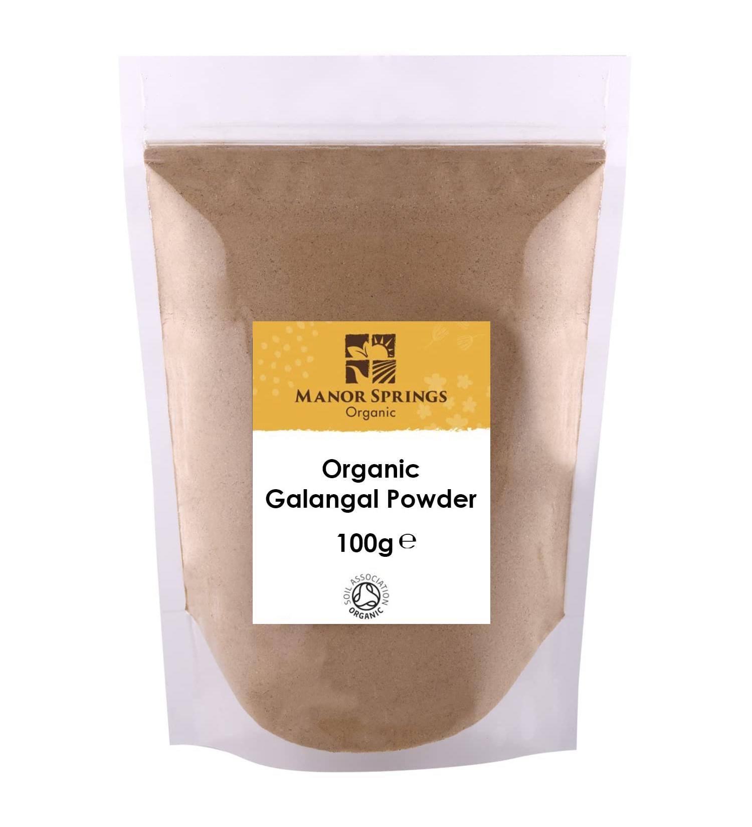 Manor Springs Organic Galangal Powder 100g - Pure and Natural Spice - Buy Online on GoSupps.com
