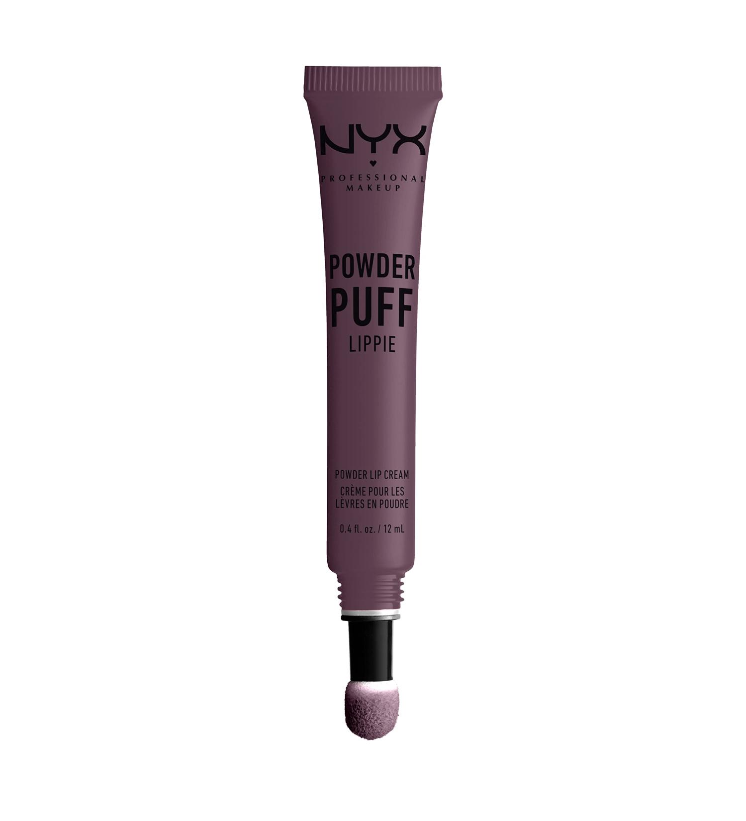NYX Powder Puff Lippie Lip Cream Liquid Lipstick - Detention (Deep Plum) 0.40 Fl Oz - Buy Online on GoSupps.com