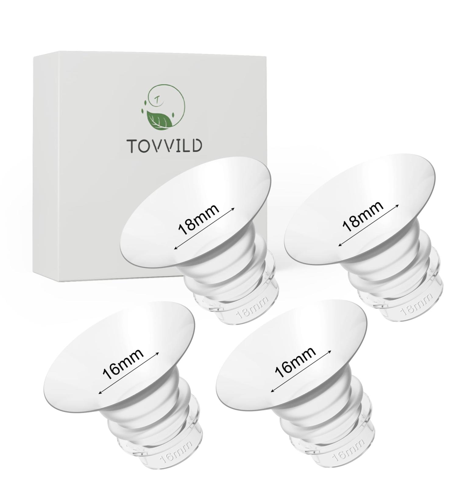 Buy Tovvild 16mm/18mm Flange Inserts for Bellababy Medela MomboCozy S9PRO S12PRO - Enhance Comfort 4 pcs Set - Buy Online on GoSupps.com