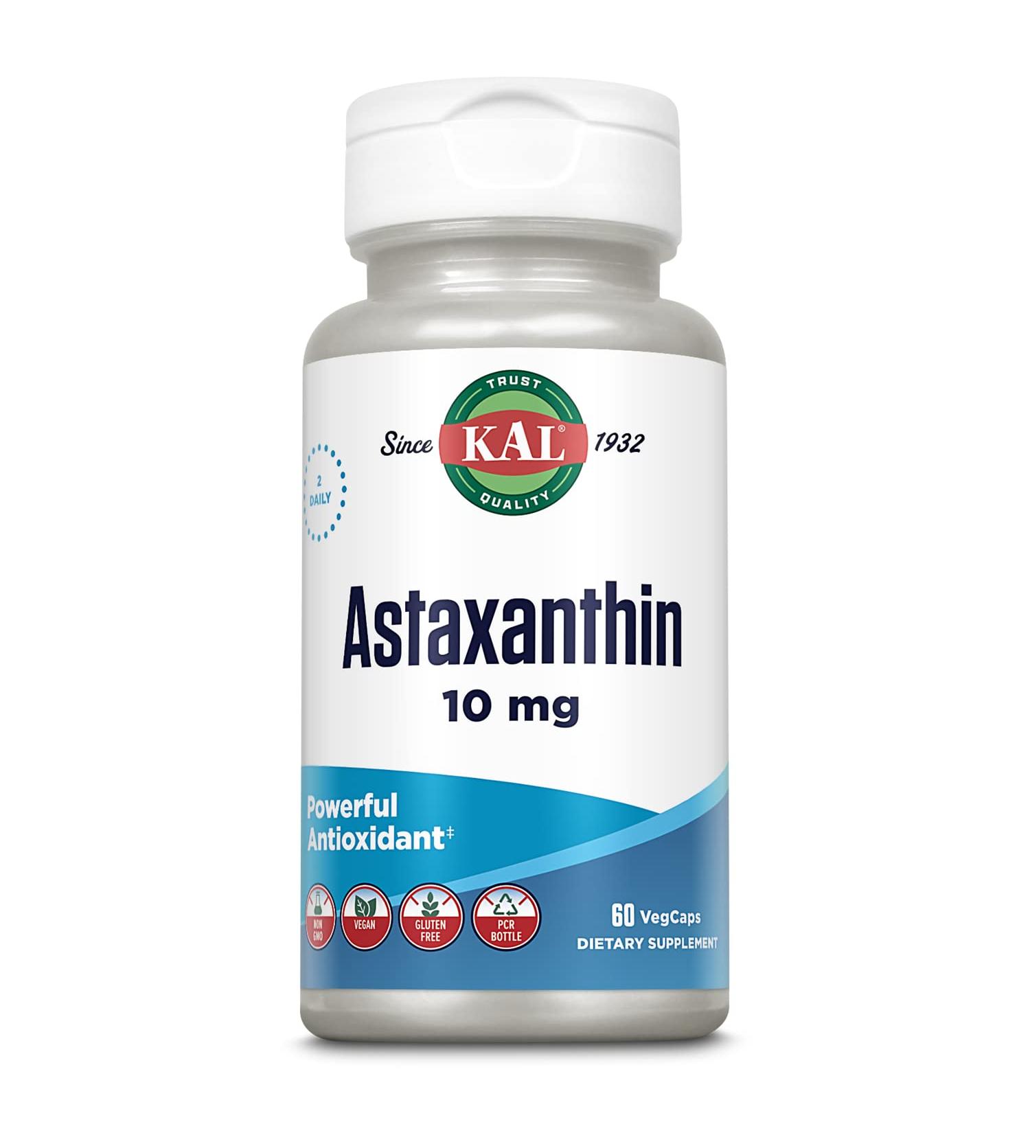 Buy Astaxanthin 10 mg - 60 Capsules | Premium Antioxidant Supplement for Immune Support & Skin Health - International Shipping Available - Buy Online on GoSupps.com
