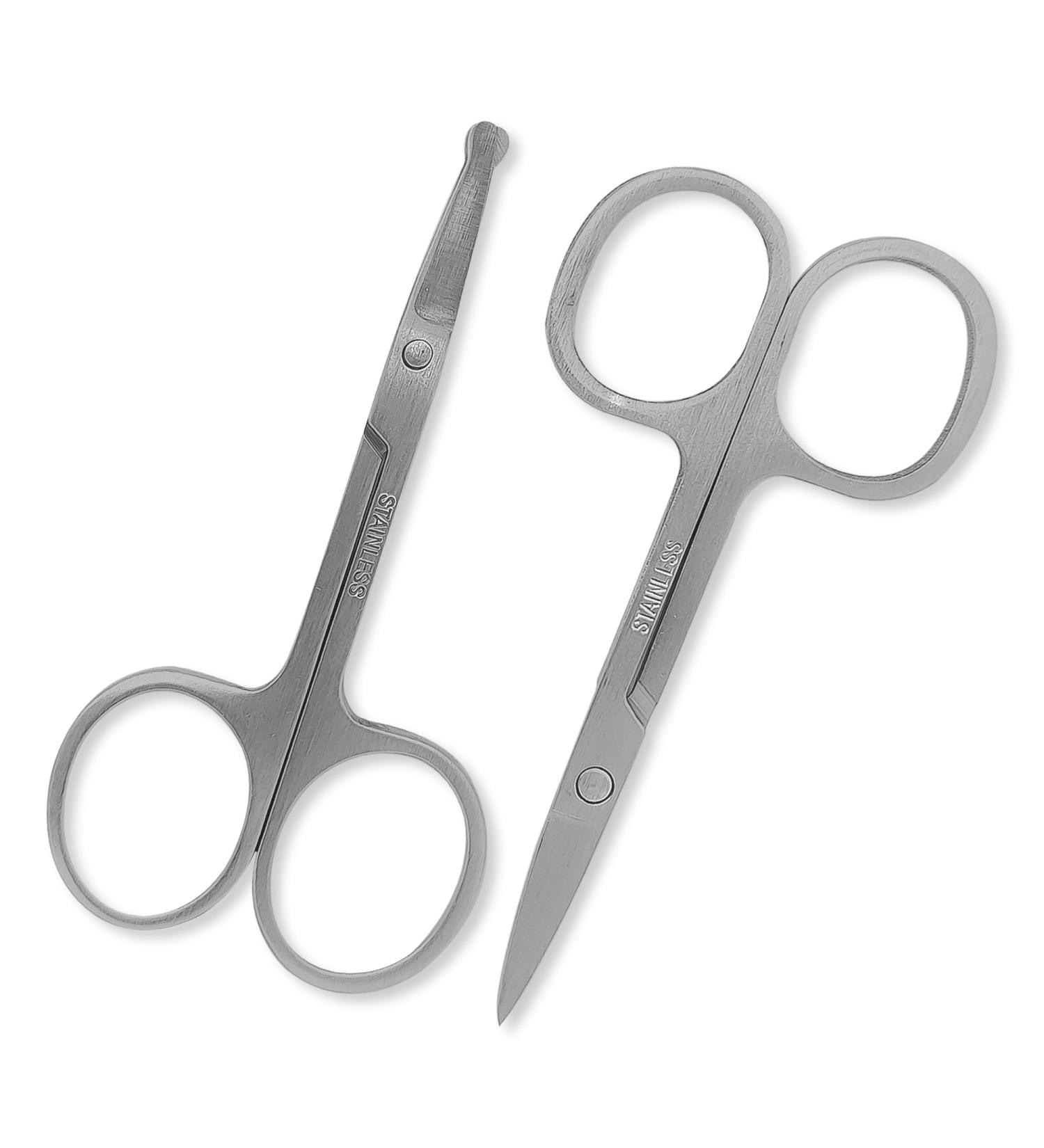 Groovy Trimming Scissors - Safety Tip Grooming Scissors for Men & Women | Eyebrow Nose Beard & Ear Hair Trimming - Buy Online on GoSupps.com