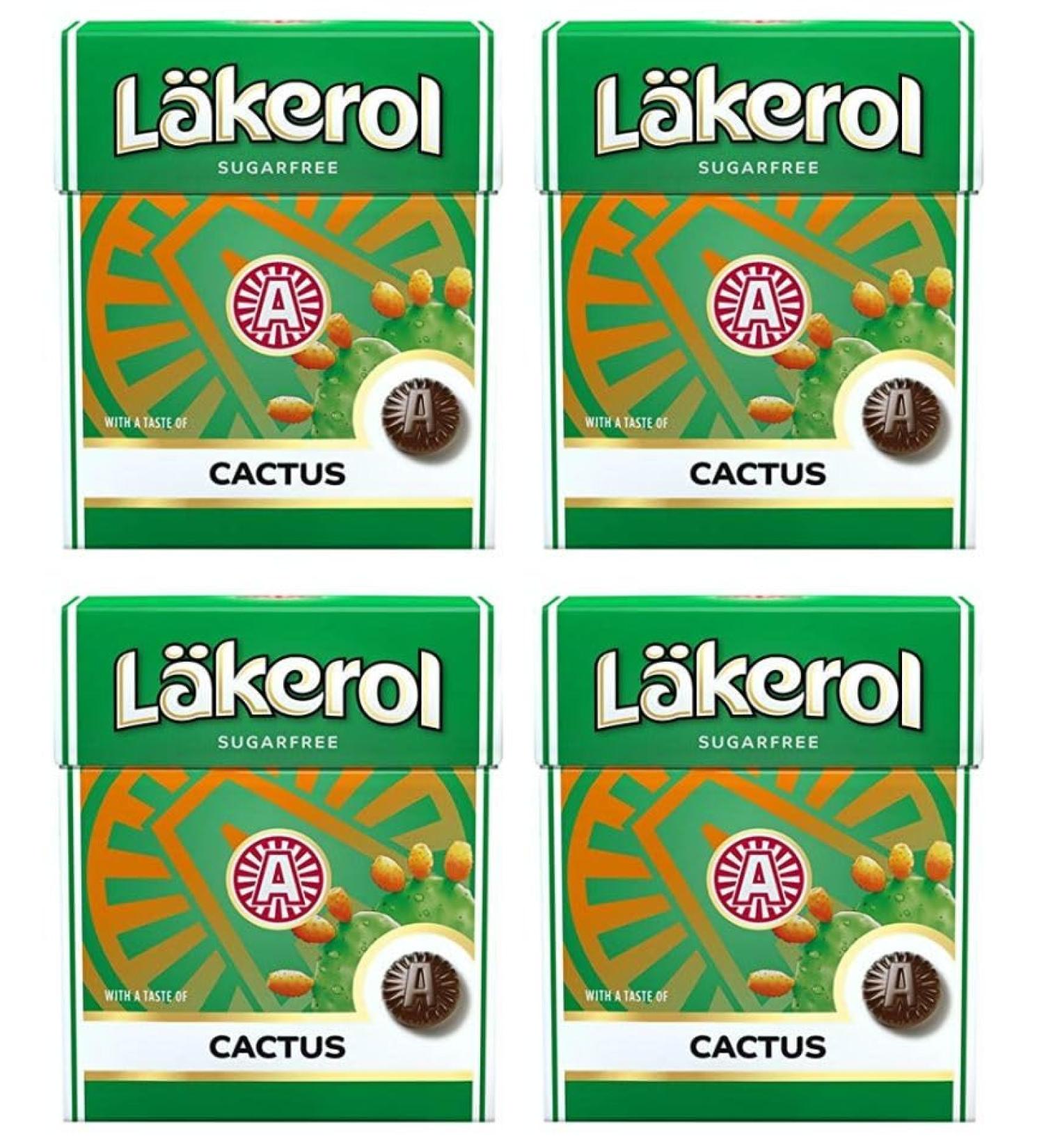 Cloetta Lakerol Sugar Free pastilles 4 Des boites of 25g